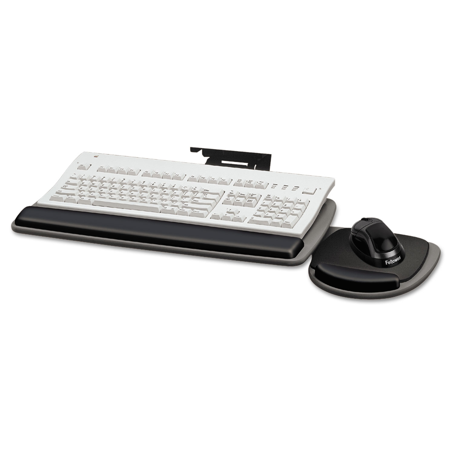  Fellowes 93841 Adjustable Standard Keyboard Platform, 20.25w x 11.13d, Graphite/Black (FEL93841) 