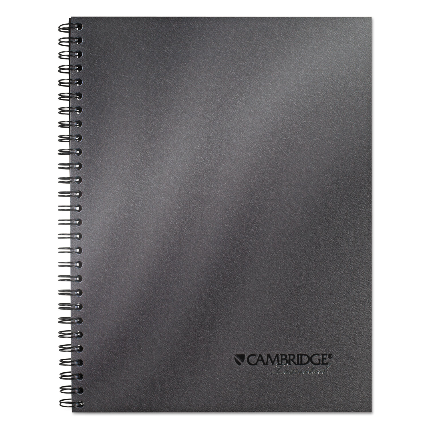 Side Bound Guided Business Notebook, 9 1/2 x 7 1/4, Metallic Titanium, 80 Sheets