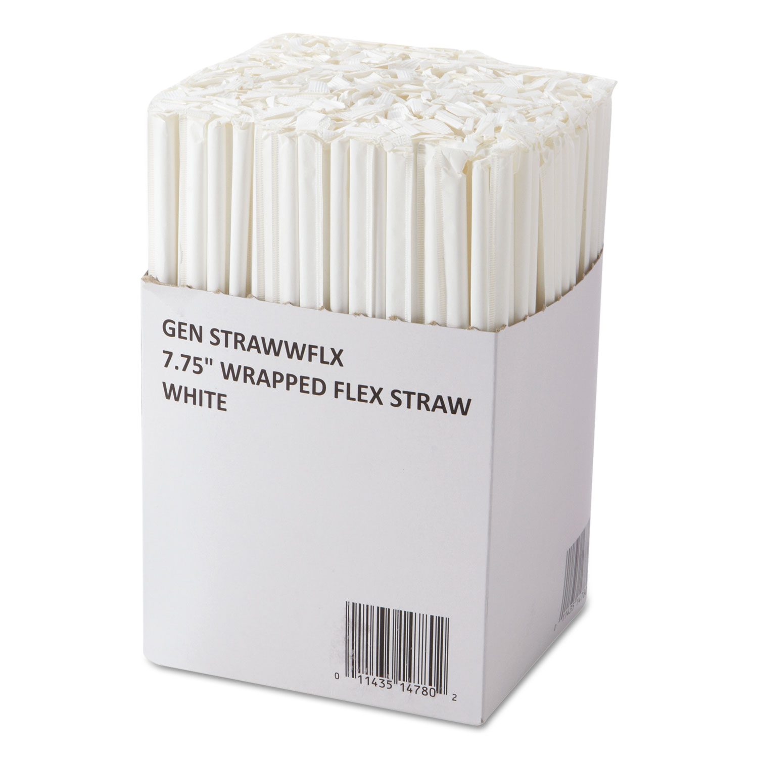 Wrapped Flex Straws, 7 3/4