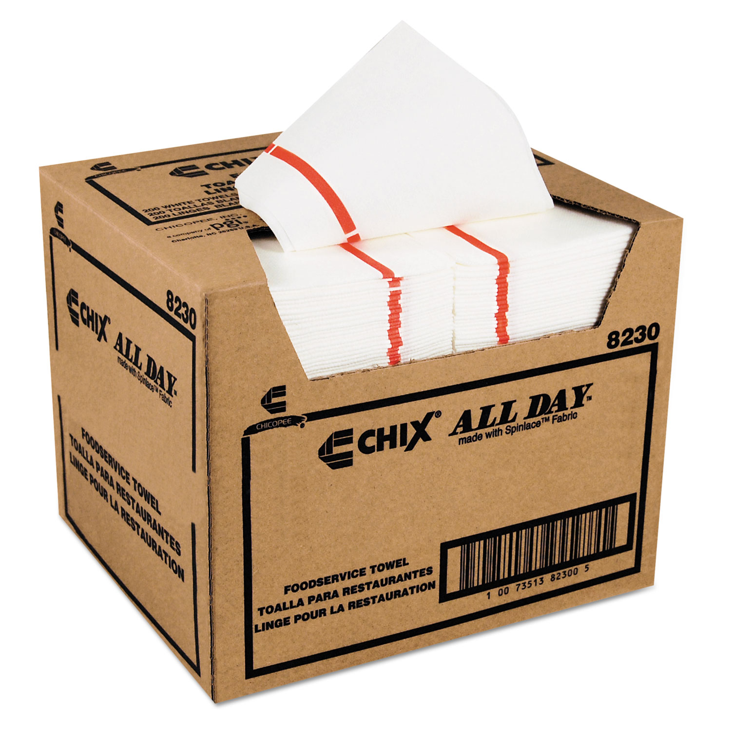  Chix 8230 Foodservice Towels, 12 1/4 x 21, 200/Carton (CHI8230) 