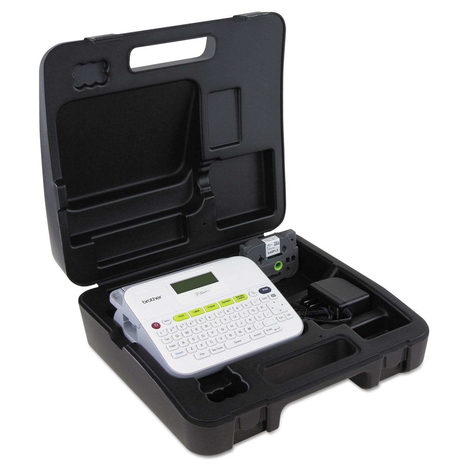  Brother P-Touch PTD400VP PTD400VP Versatile, Easy-to-Use Label Maker with Carry Case and Adapter, 7.5w x 7d x 2.88h (BRTPTD400VP) 