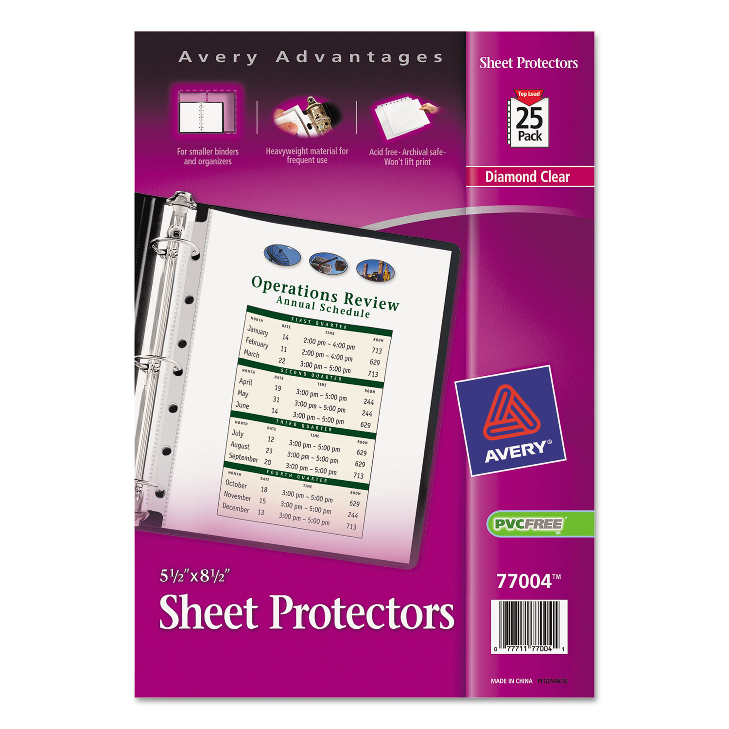 Top Load Sheet Protector, Heavyweight, 8.5 x 5 1/2, Clear, 25/Pack