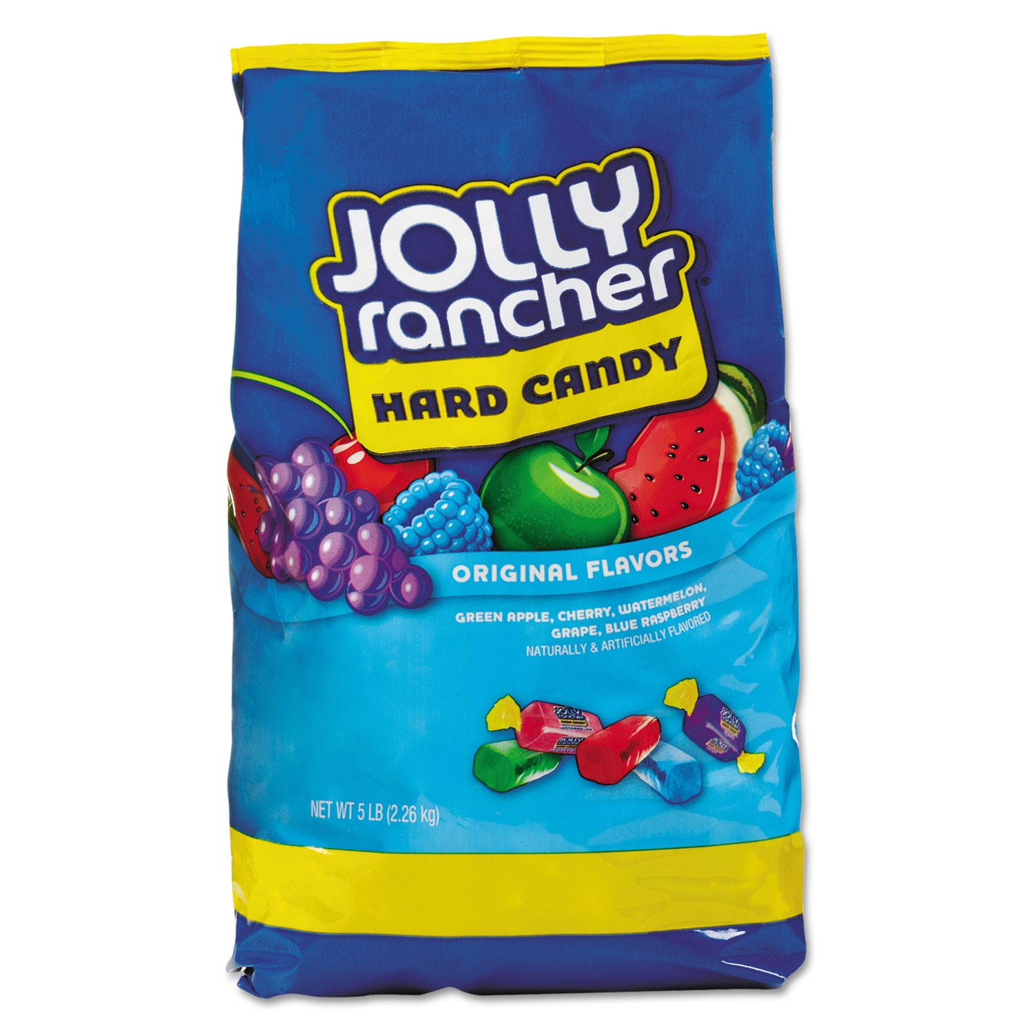  Jolly Rancher 716424 Original Hard Candy, Assorted Fruit Flavors, 5 lb Bag (JLR884243) 