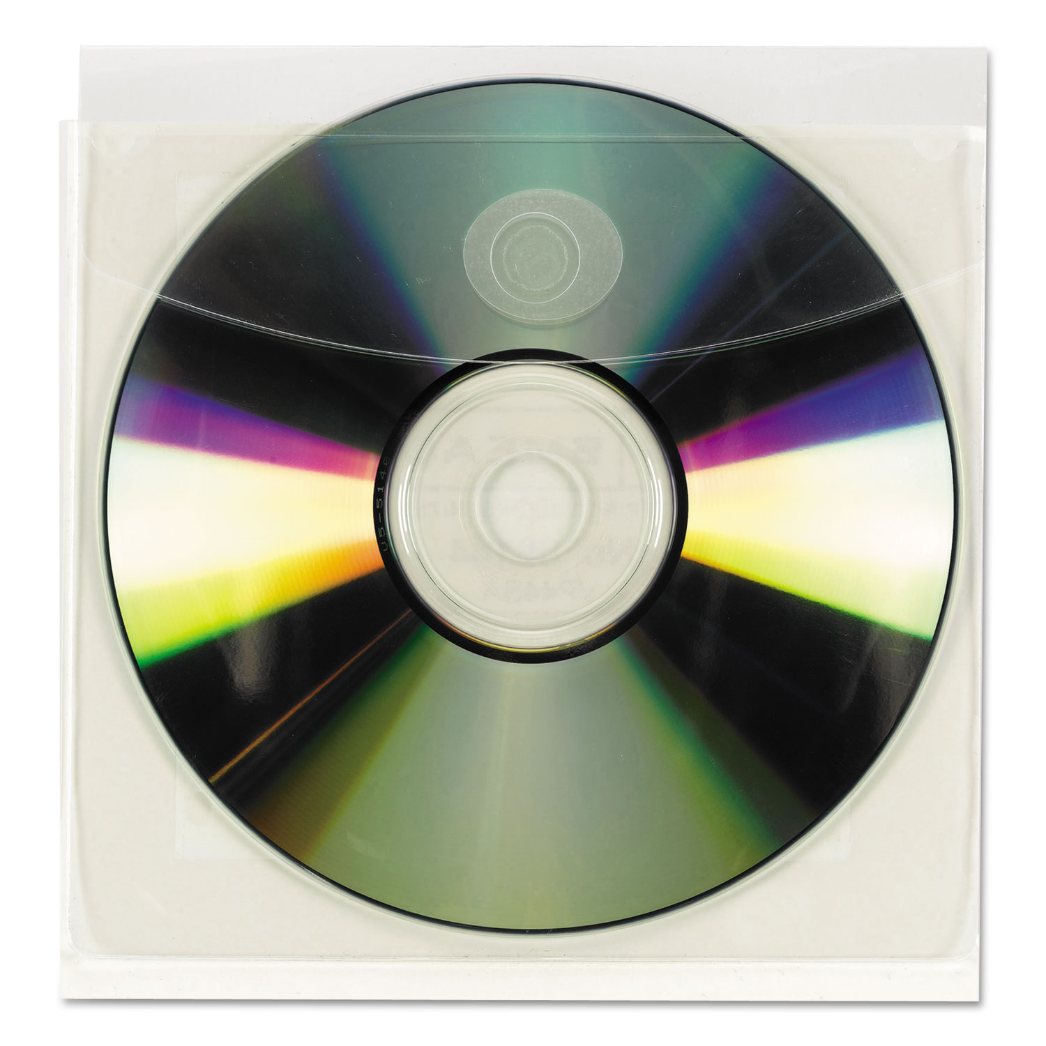 Self-Adhesive CD/Diskette Pockets, 10/Pack