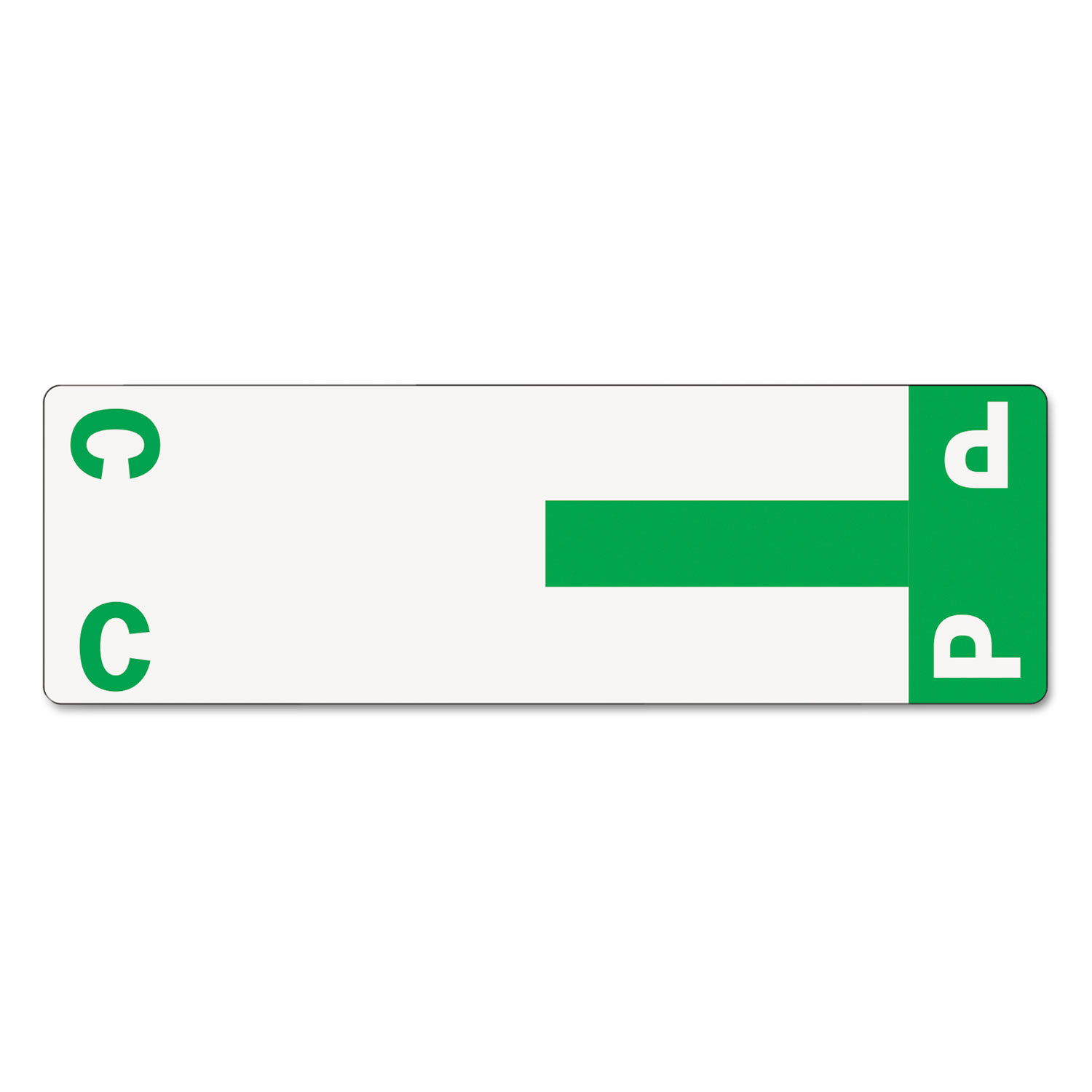  Smead 67154 AlphaZ Color-Coded First Letter Combo Alpha Labels, C/P, 1.16 x 3.63, Dark Green/White, 5/Sheet, 20 Sheets/Pack (SMD67154) 