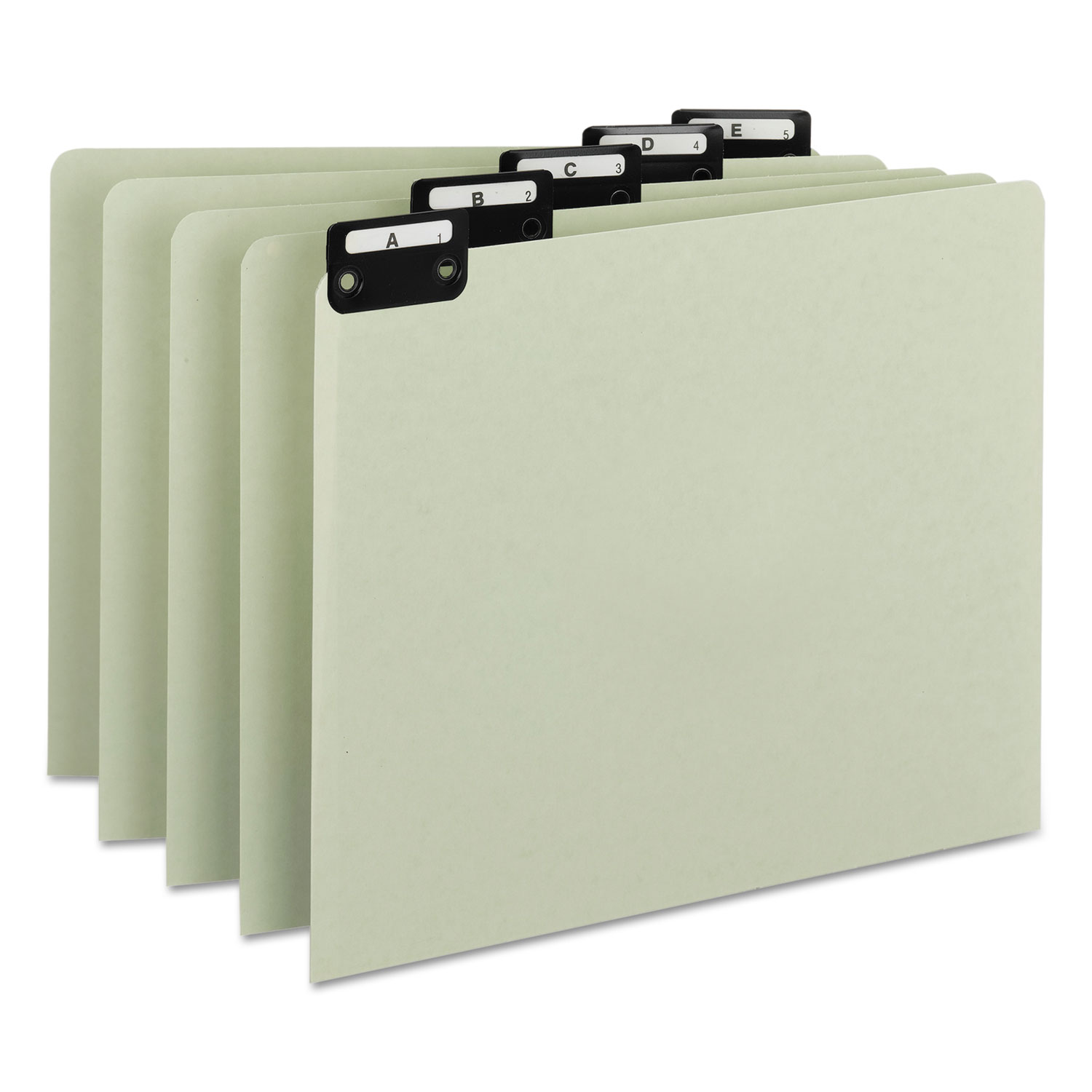  Smead 50576 Alphabetic Top Tab Indexed File Guide Set, 1/5-Cut Top Tab, A to Z, 8.5 x 11, Green, 25/Set (SMD50576) 