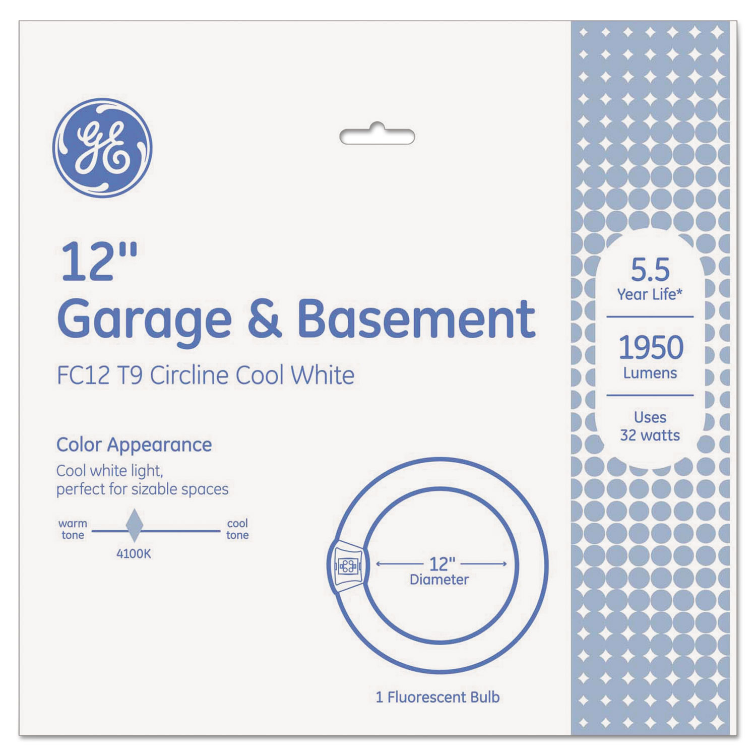 Garage & Basement T9 Circline Fluorescent Bulb, 32 W