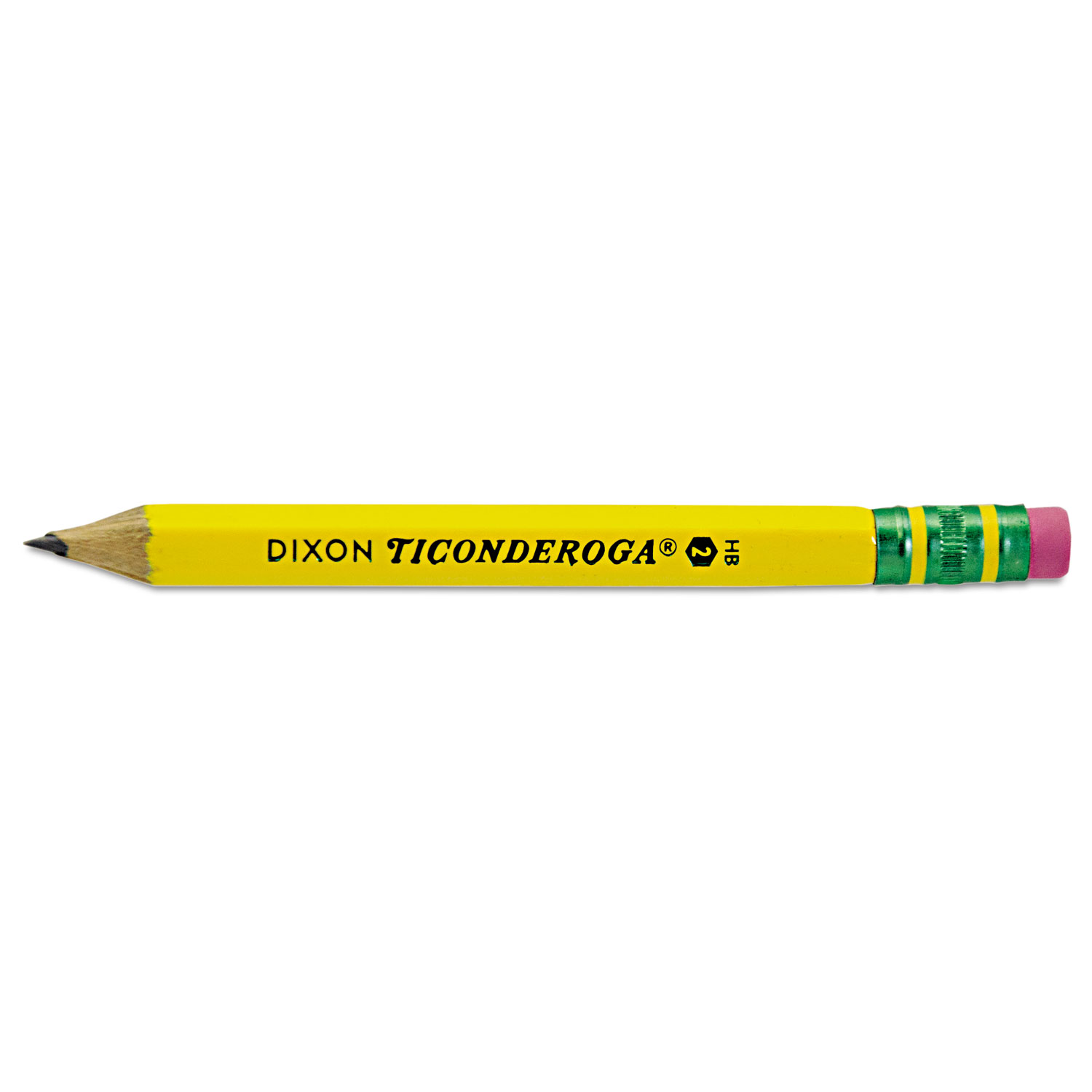  Ticonderoga 13472 Golf Pencils, HB (#2), Black Lead, Yellow Barrel, 72/Box (DIX13472) 