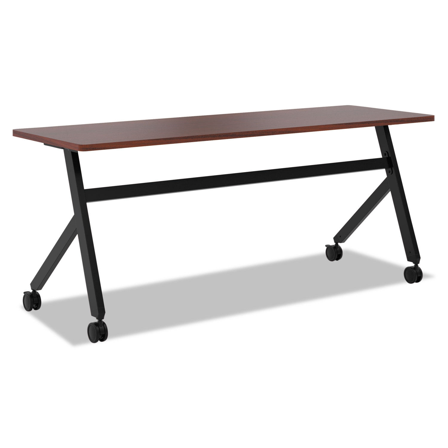 Multipurpose Table Fixed Base Table, 72w x 24d x 29 3/8h, Chestnut