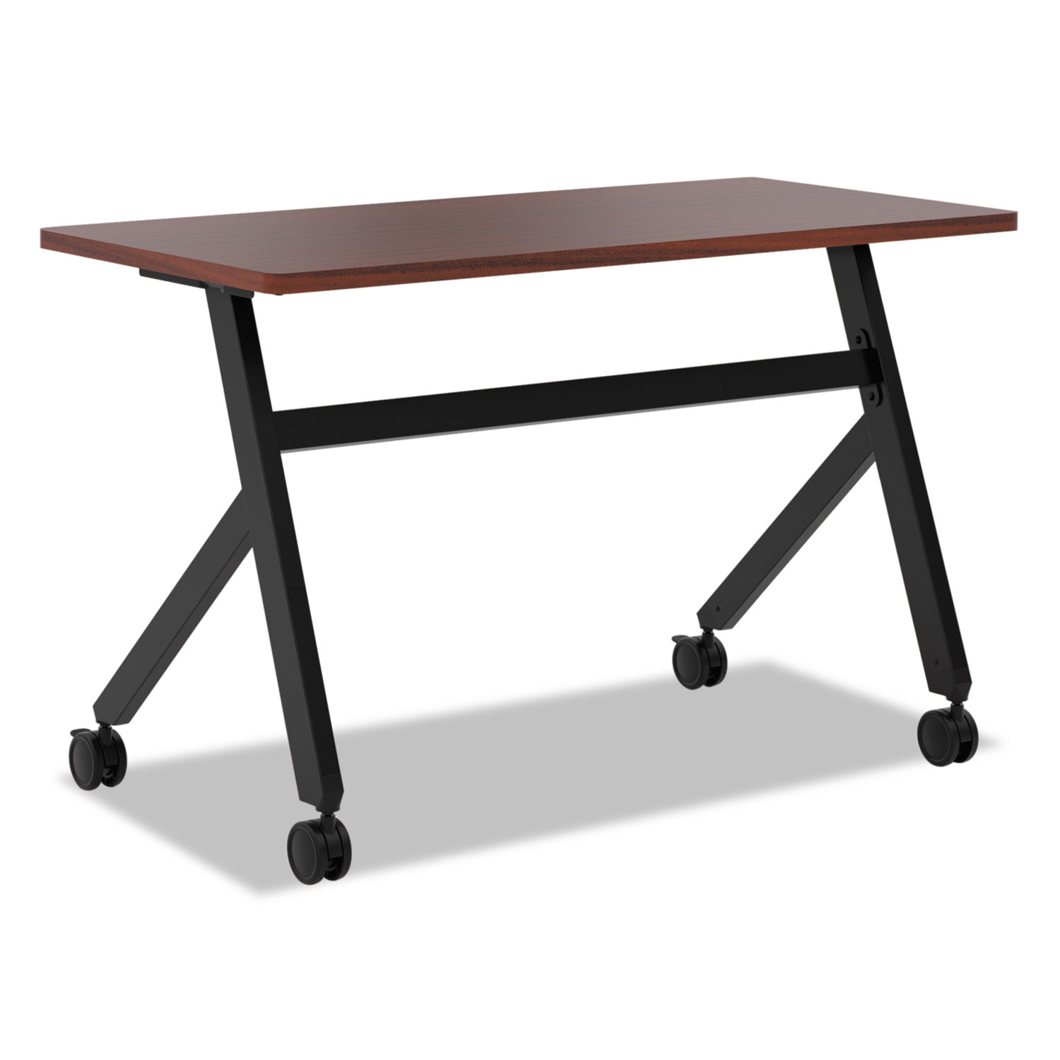 Multipurpose Table Fixed Base Table, 48w x 24d x 29 3/8h, Chestnut