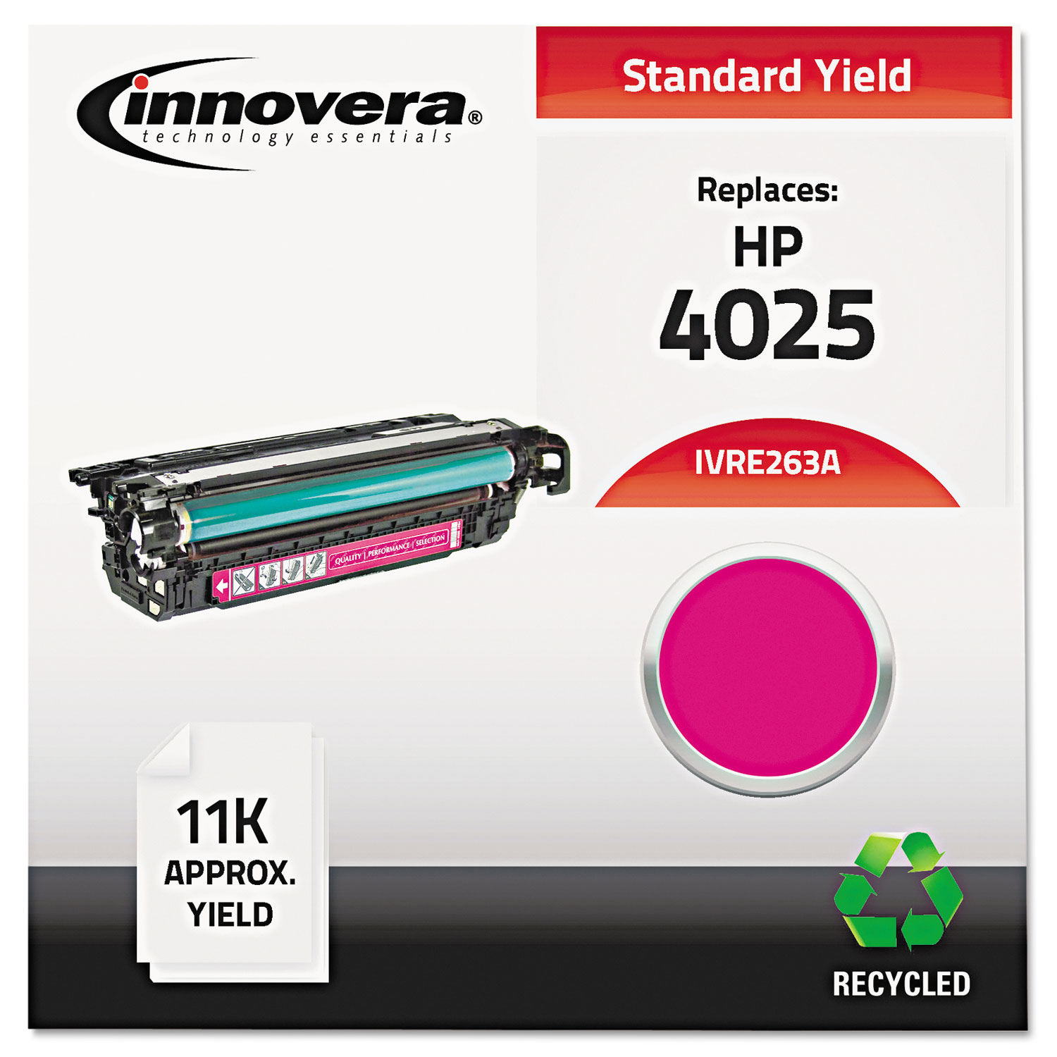 Remanufactured CE263A (648A) Toner, 11000 Page-Yield, Magenta