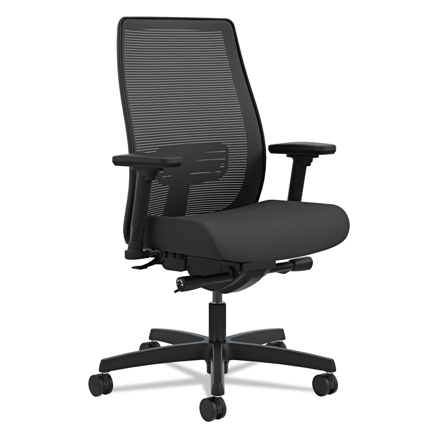  HON HLWM.Y2.A.H.IM.CU10.SB.N Endorse Mesh Mid-Back Work Chair, Supports up to 300 lbs., Black Seat/Black Back, Black Base (HONLWIM2ACU10) 