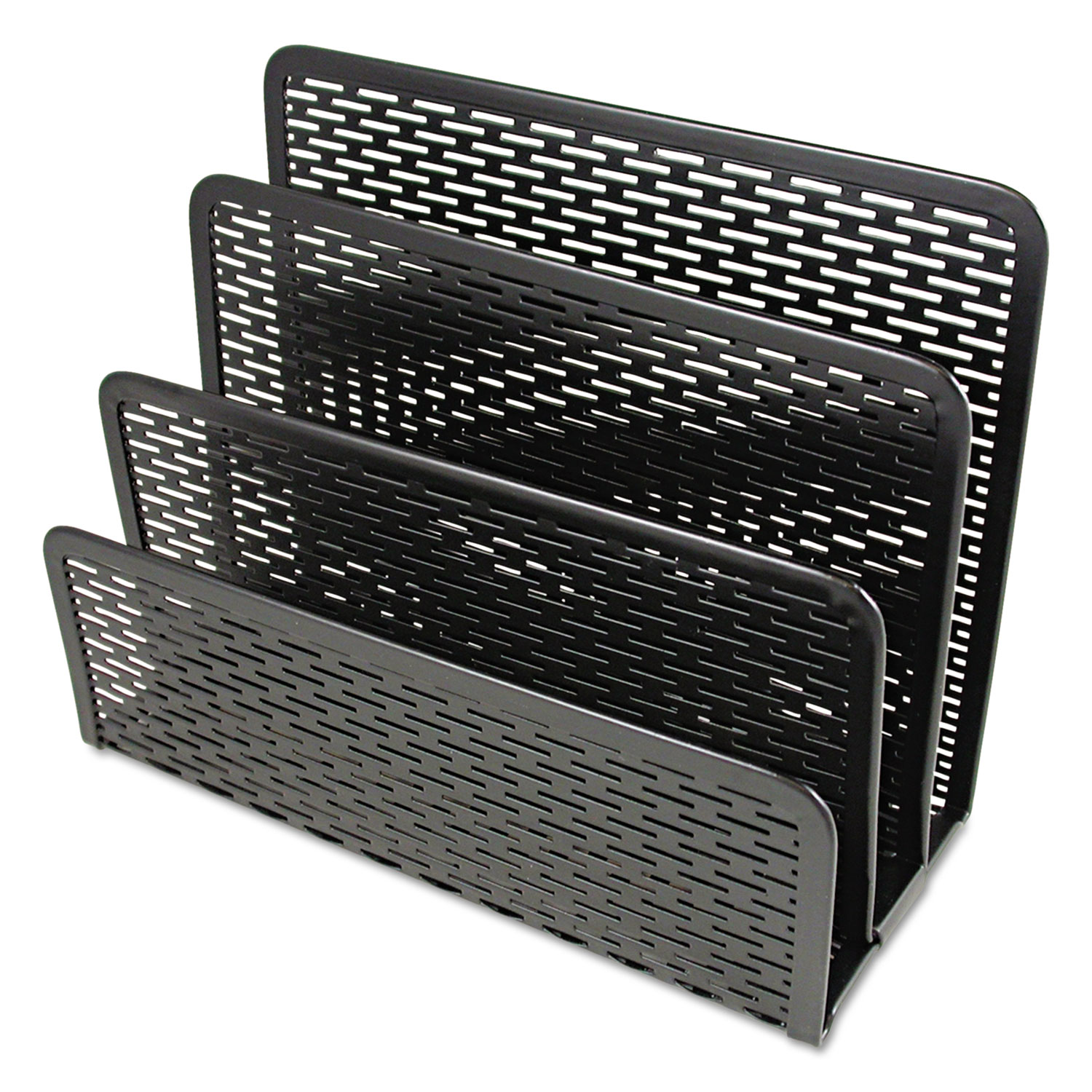 Urban Collection Punched Metal Letter Sorter, 6 1/2 x 3 1/4 x 5 1/2, Black