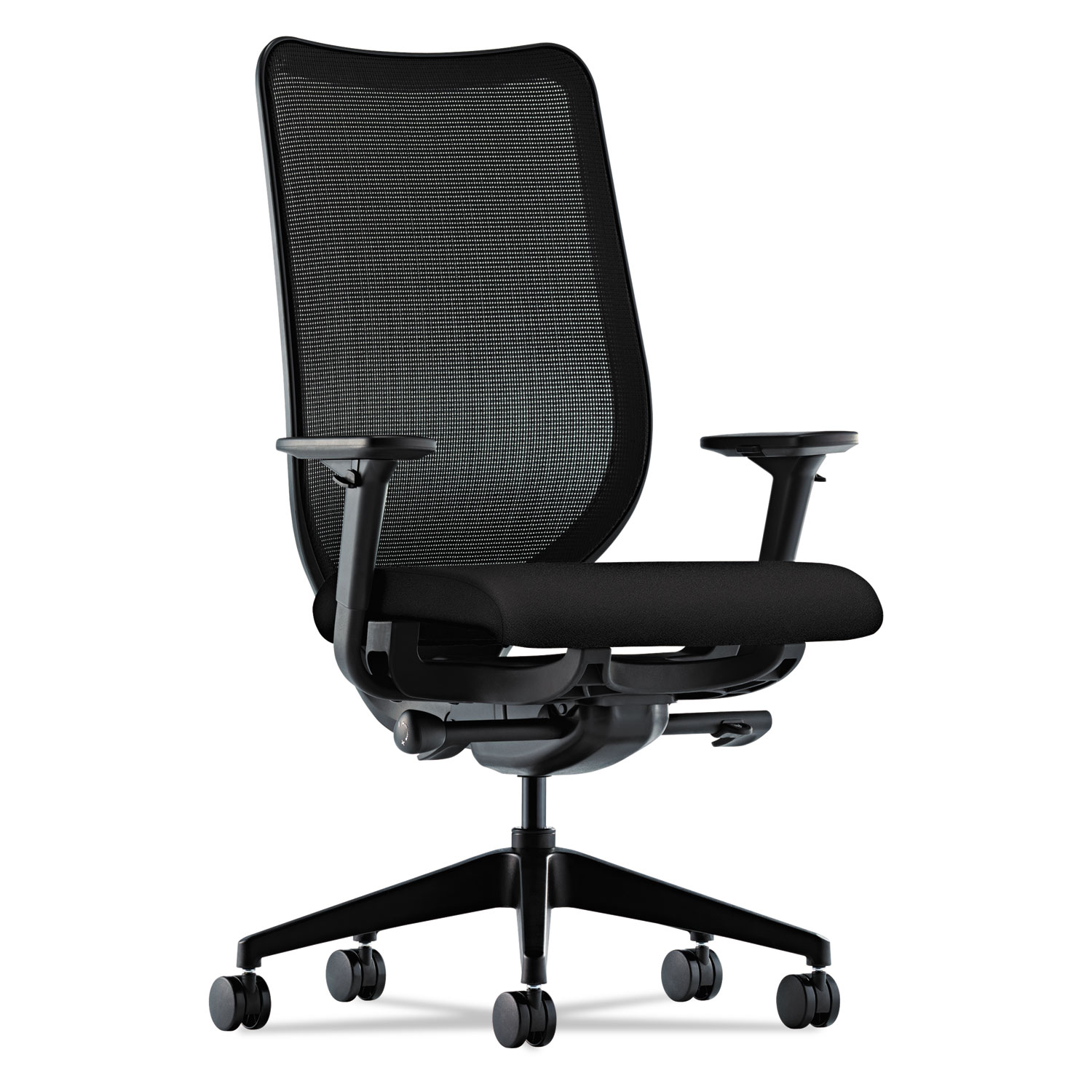 Nucleus Series Work Chair, Black ilira-stretch M4 Back, Black Seat