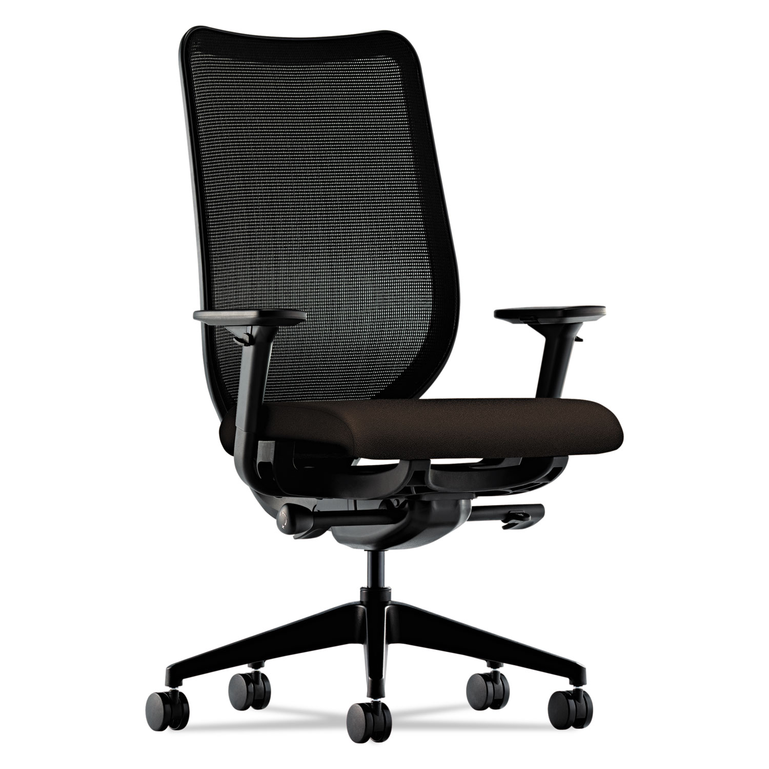 Nucleus Series Work Chair, Black ilira-stretch M4 Back, Espresso Seat