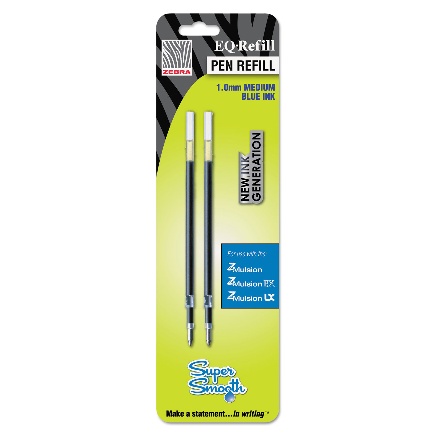 EQ Refill for Z-Mulsion EX Ballpoint Pen, Medium, Blue