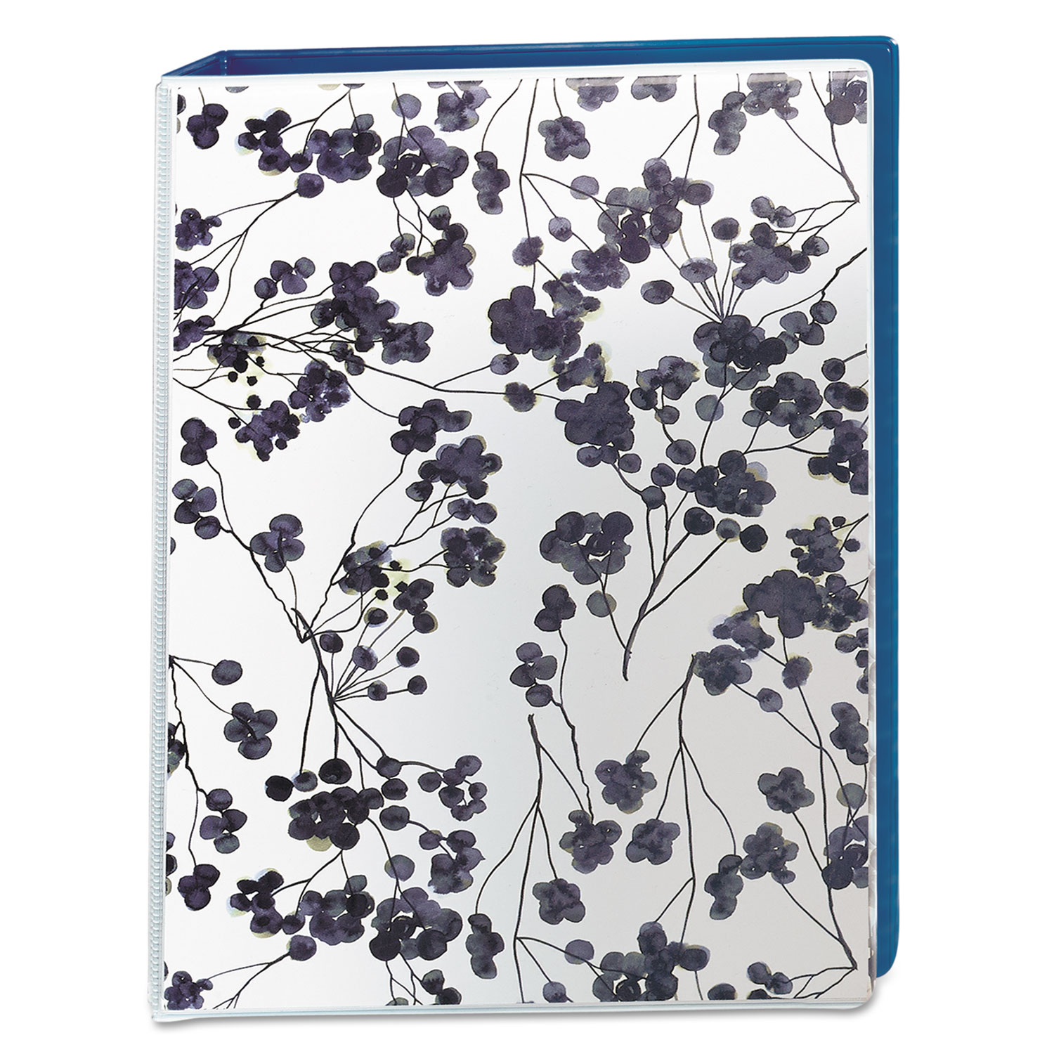 Avery® Durable Mini Size Non-View Fashion Binder with Round Rings, 3 Rings, 1 Capacity, 8.5 x 5.5, Floral/Navy