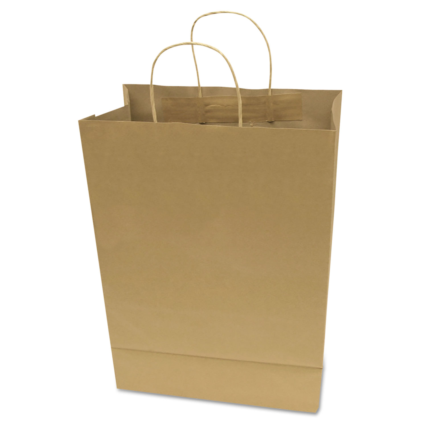  COSCO 091565 Premium Shopping Bag, 10 x 13, Brown Kraft, 50/Box (COS091565) 
