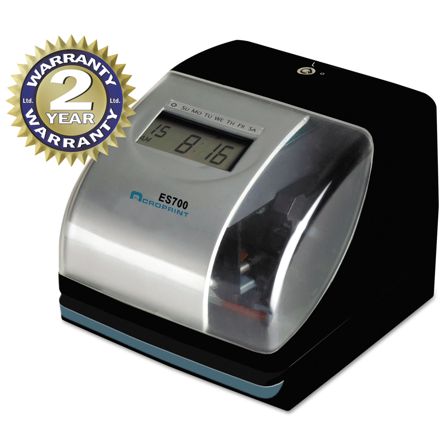  Acroprint 01-0182-000 ES700 Digital AutomaticTime Recorder, Silver and Black (ACP010182000) 