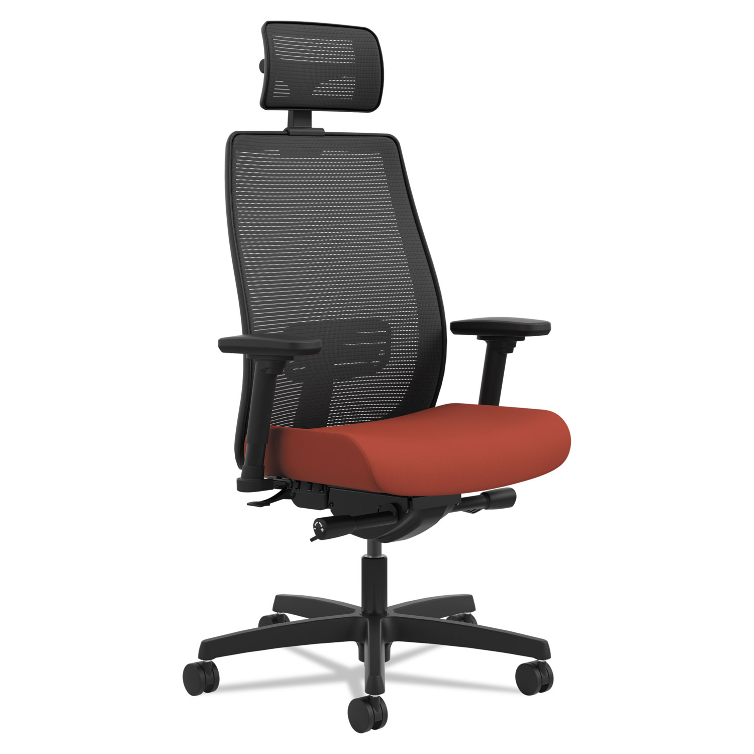 Endorse Mesh Mid-Back Work Chair, Poppy/Black