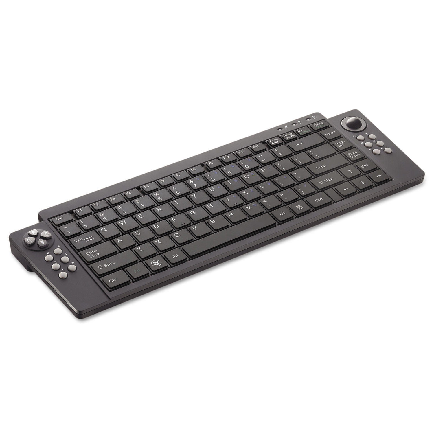 VersaPoint Rechargeable Wireless Media Keyboard, Black