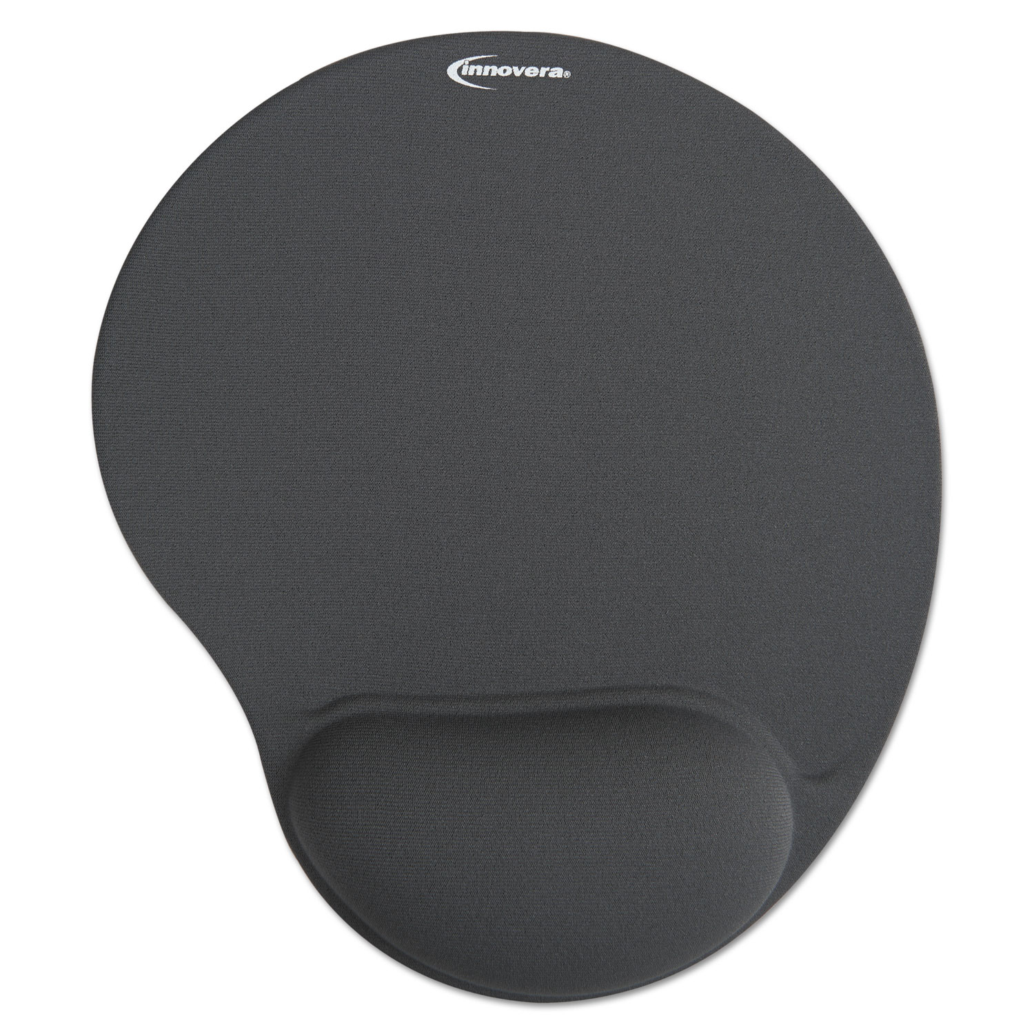  Innovera IVR50449 Mouse Pad w/Gel Wrist Pad, Nonskid Base, 10-3/8 x 8-7/8, Gray (IVR50449) 