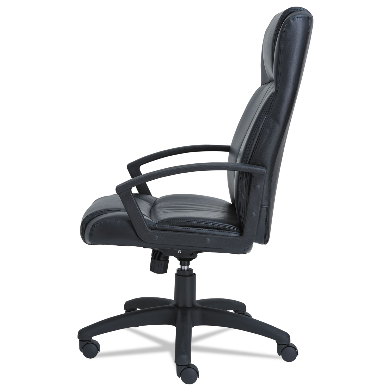 Alera CL Series High-Back Leather Chair, Black