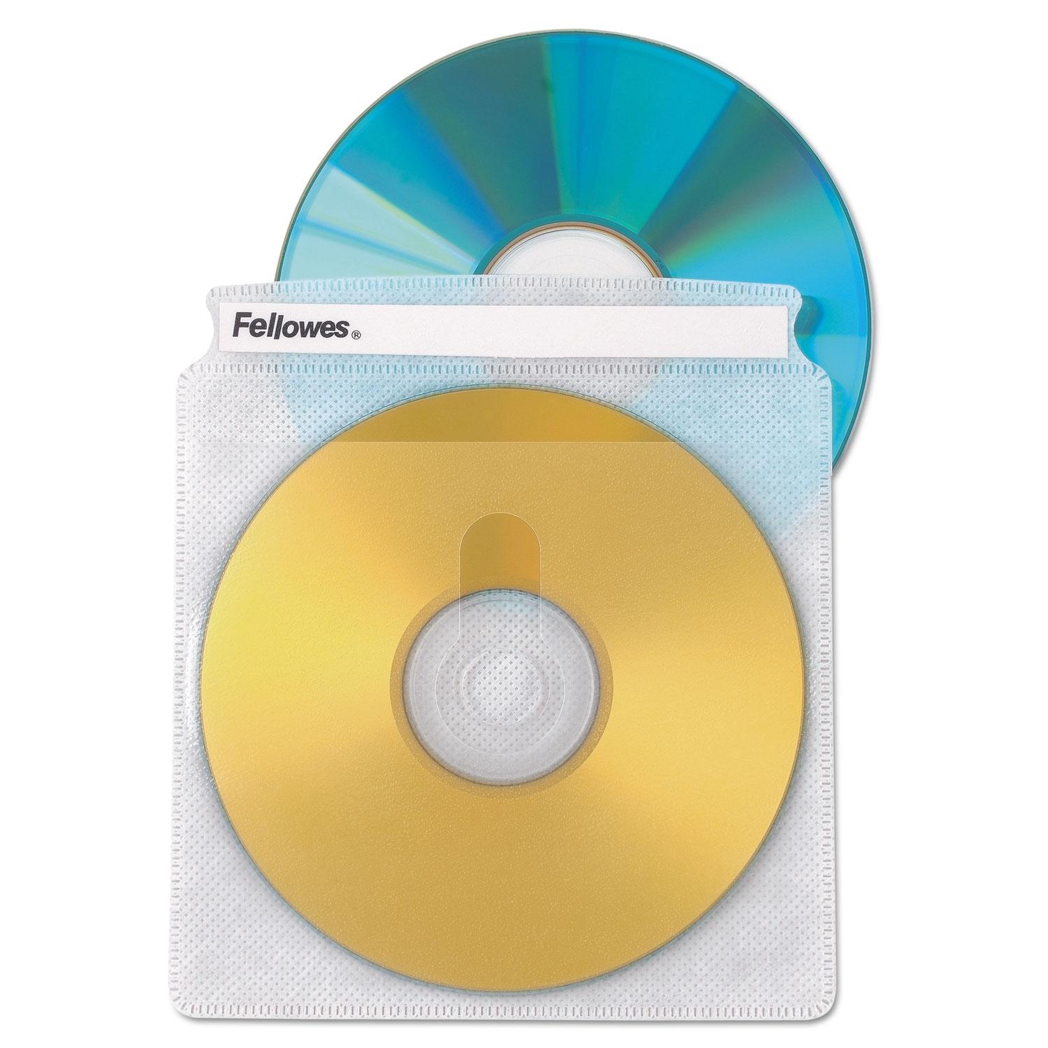  Fellowes 90661 Two-Sided CD/DVD Sleeve Refills for Softworks File, 25/Pack (FEL90661) 