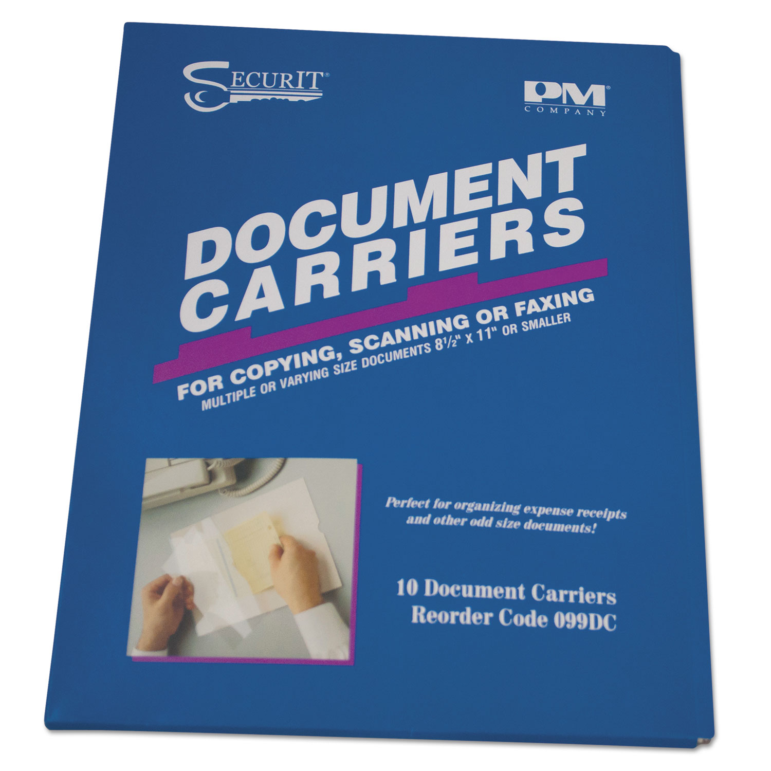  Iconex 099DC Document Carrier for Copying, Scanning, Faxing, 8 1/2 x 11, Clear, 10/Pack (ICX94180304) 