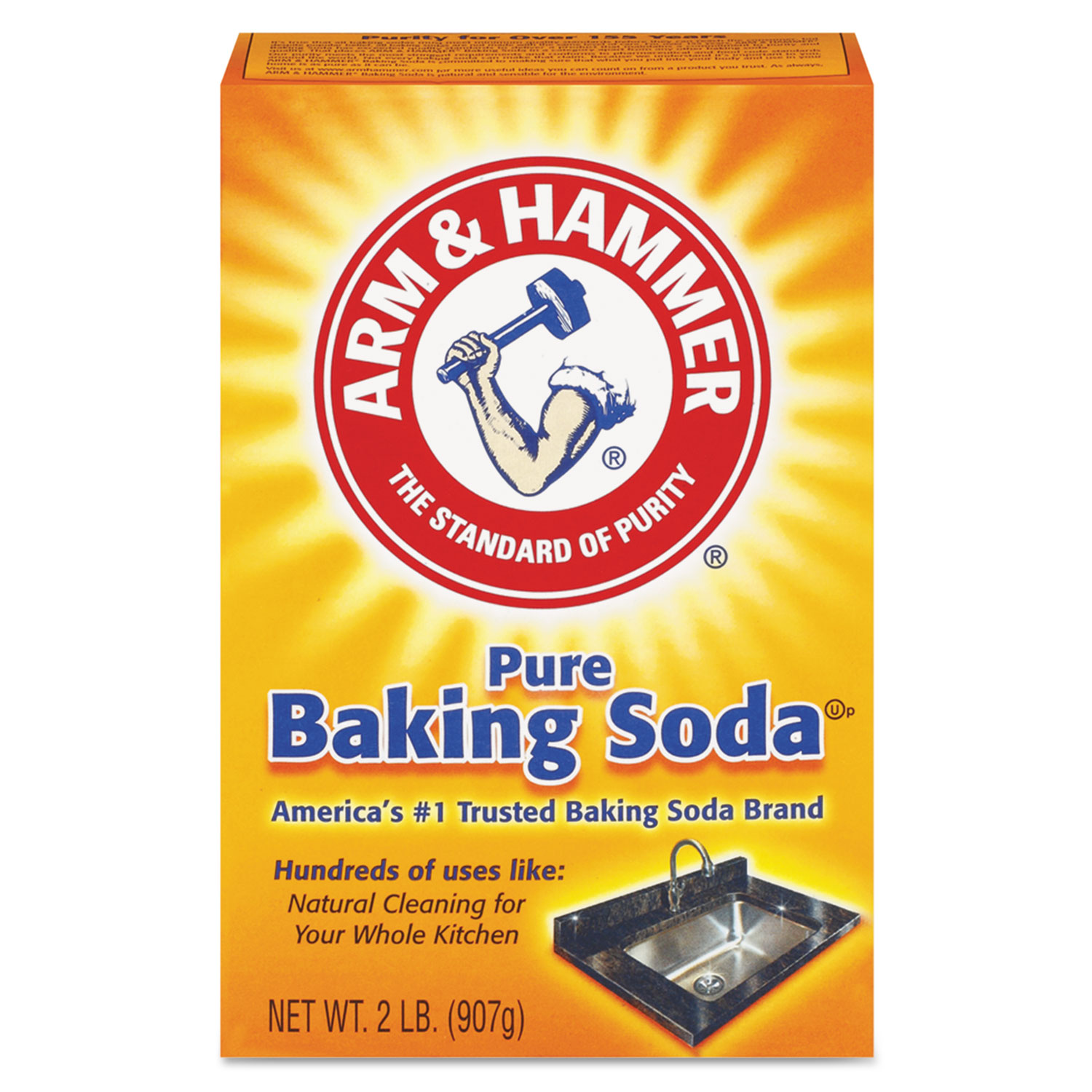  Arm & Hammer 33200-01140 Baking Soda, 2 lb Box (CDC3320001140EA) 