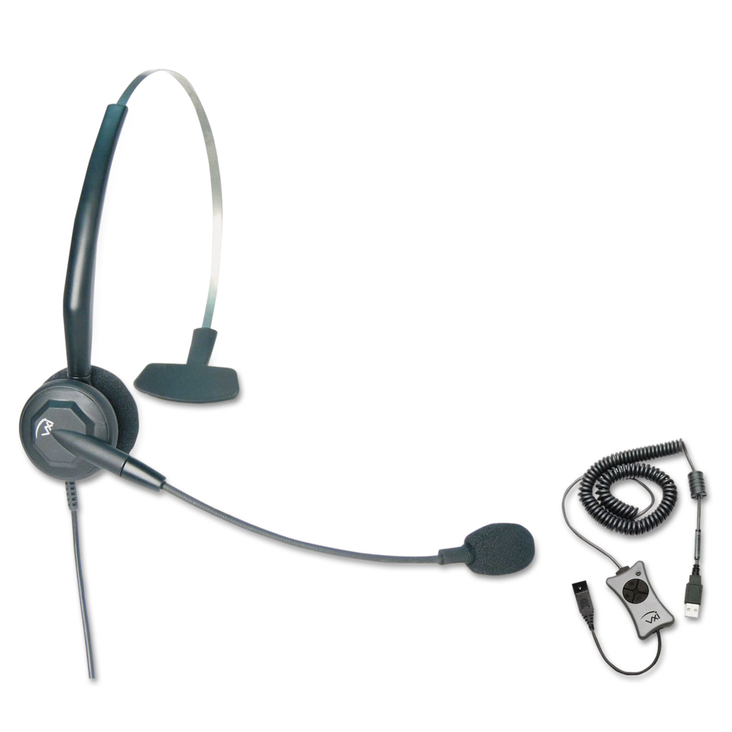 TalkPro Monaural UC3 Headset, Gray