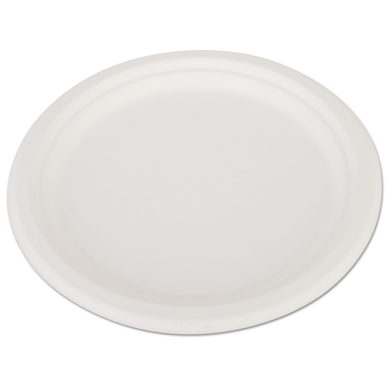  SCT SCH 18160 ChampWare Heavyweight Bagasse Dinnerware, Plate, 10, White, 500/Carton (SCH18160) 