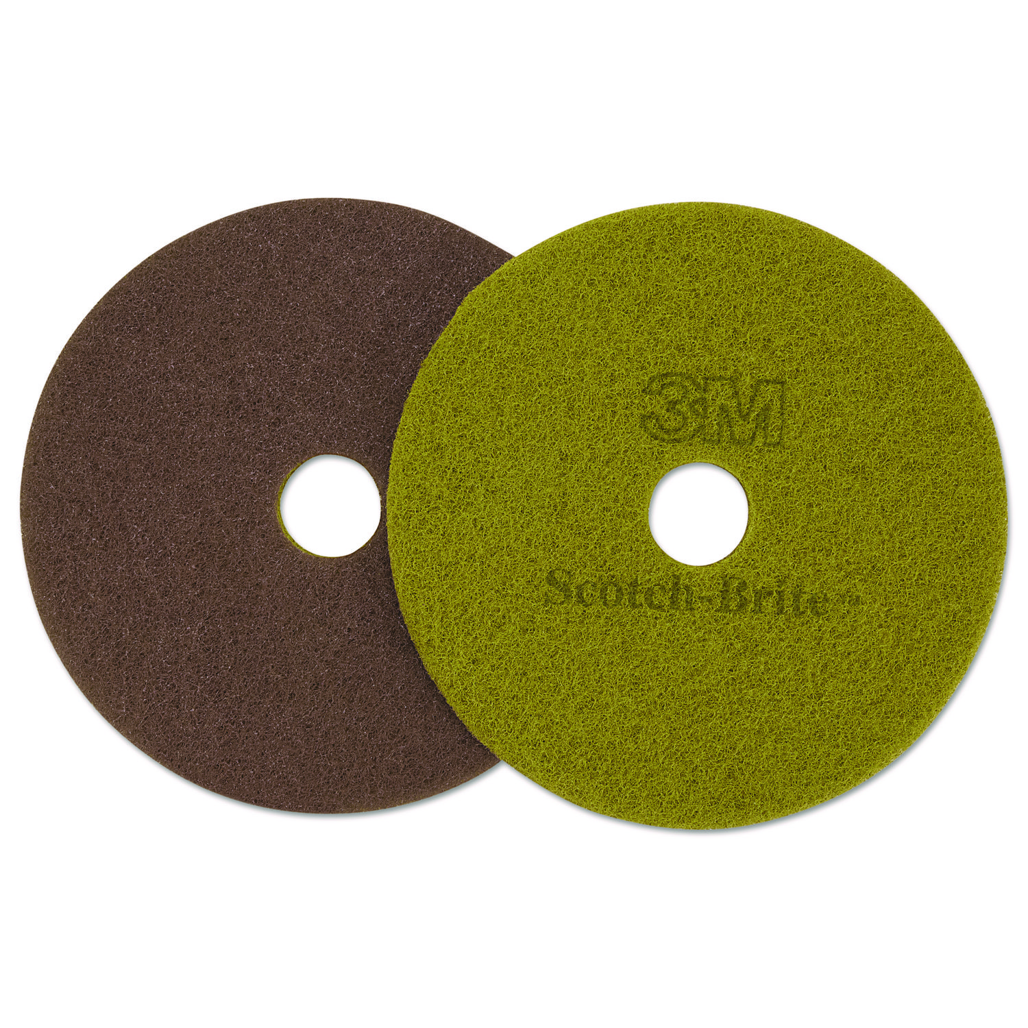 Diamond Floor Pads, 17" Diameter, Sienna, 5/Carton
