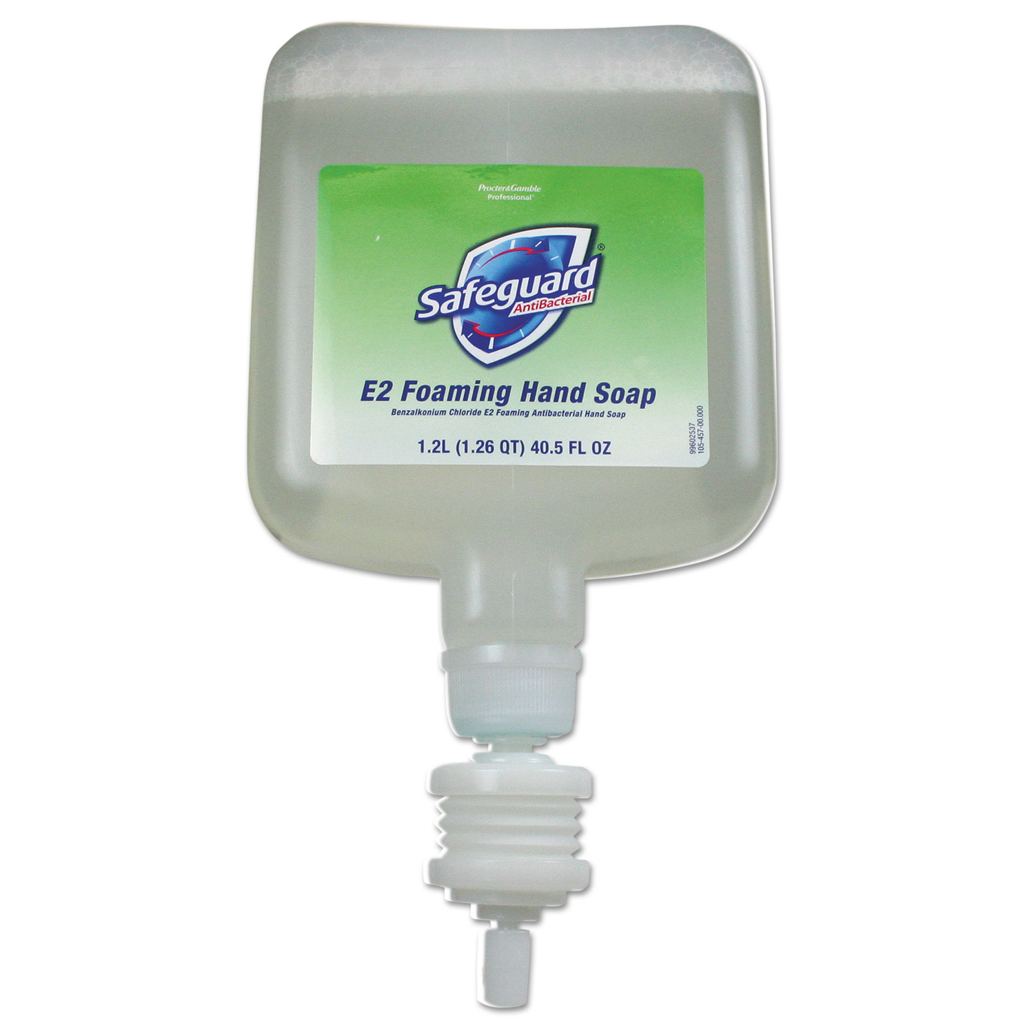  Safeguard 47434 Antibacterial Foam Hand Soap, E-2 Formula, 1200 ml Refill, 4/Carton (PGC47434) 