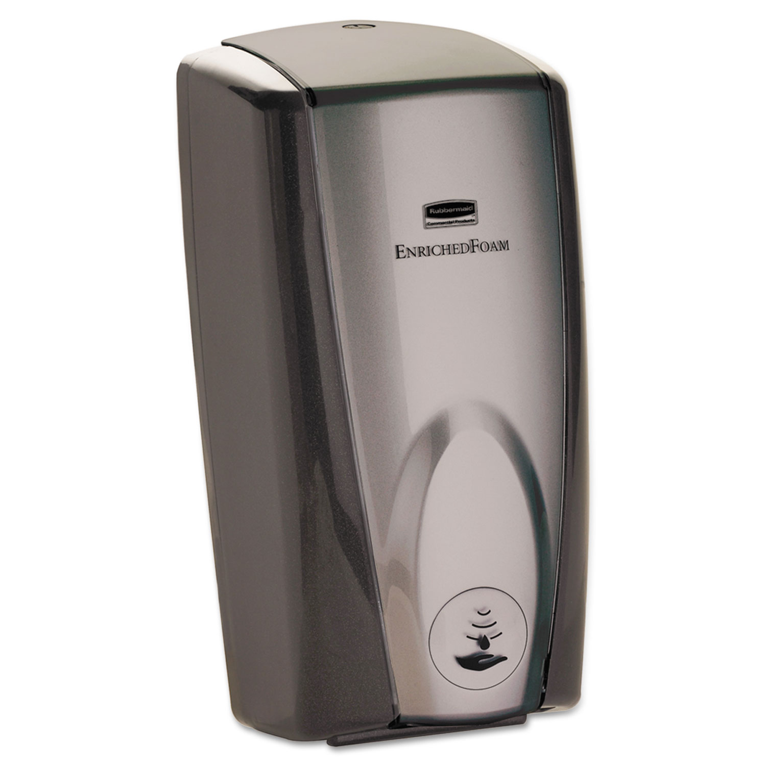  Rubbermaid Commercial FG750139 AutoFoam Touch-Free Dispenser, 1100 mL, 5.2 x 5.25 x 10.9, Black/Gray Pearl (RCP750139) 