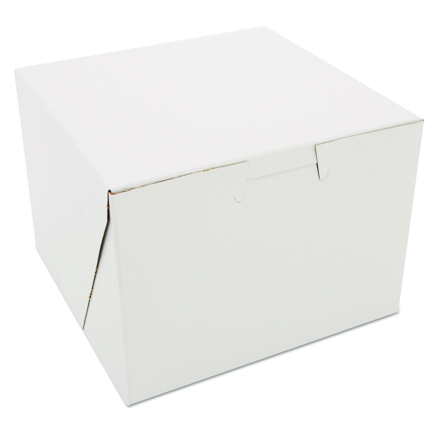 White One-Piece Non-Window Bakery Boxes, 5.5 x 5.5 x 4, White, Paper, 250/Carton