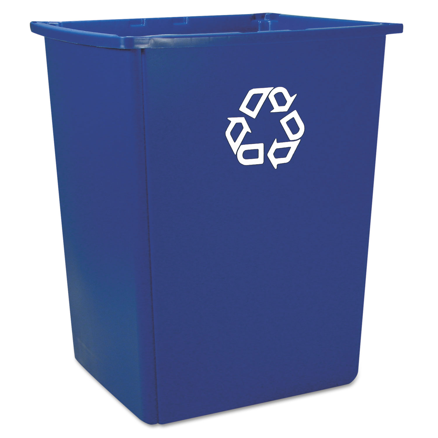  Rubbermaid Commercial FG256B73BLUE Glutton Recycling Container, Rectangular, 56 gal, Blue (RCP256B73BLU) 
