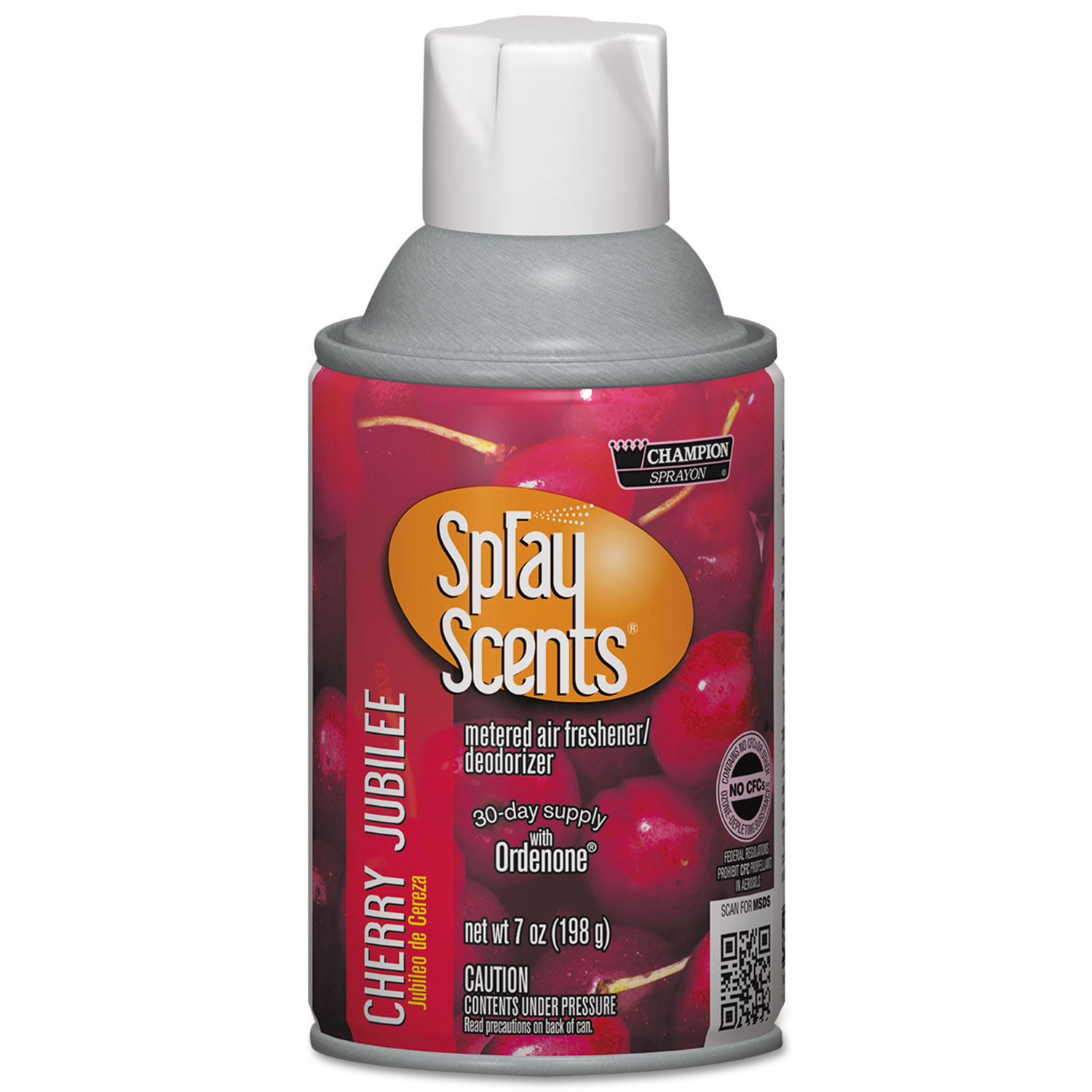  Chase Products 5181 SPRAYScents Metered Air Freshener Refill, Cherry Jubilee, 7 oz Aerosol, 12/Carton (CHP5181) 