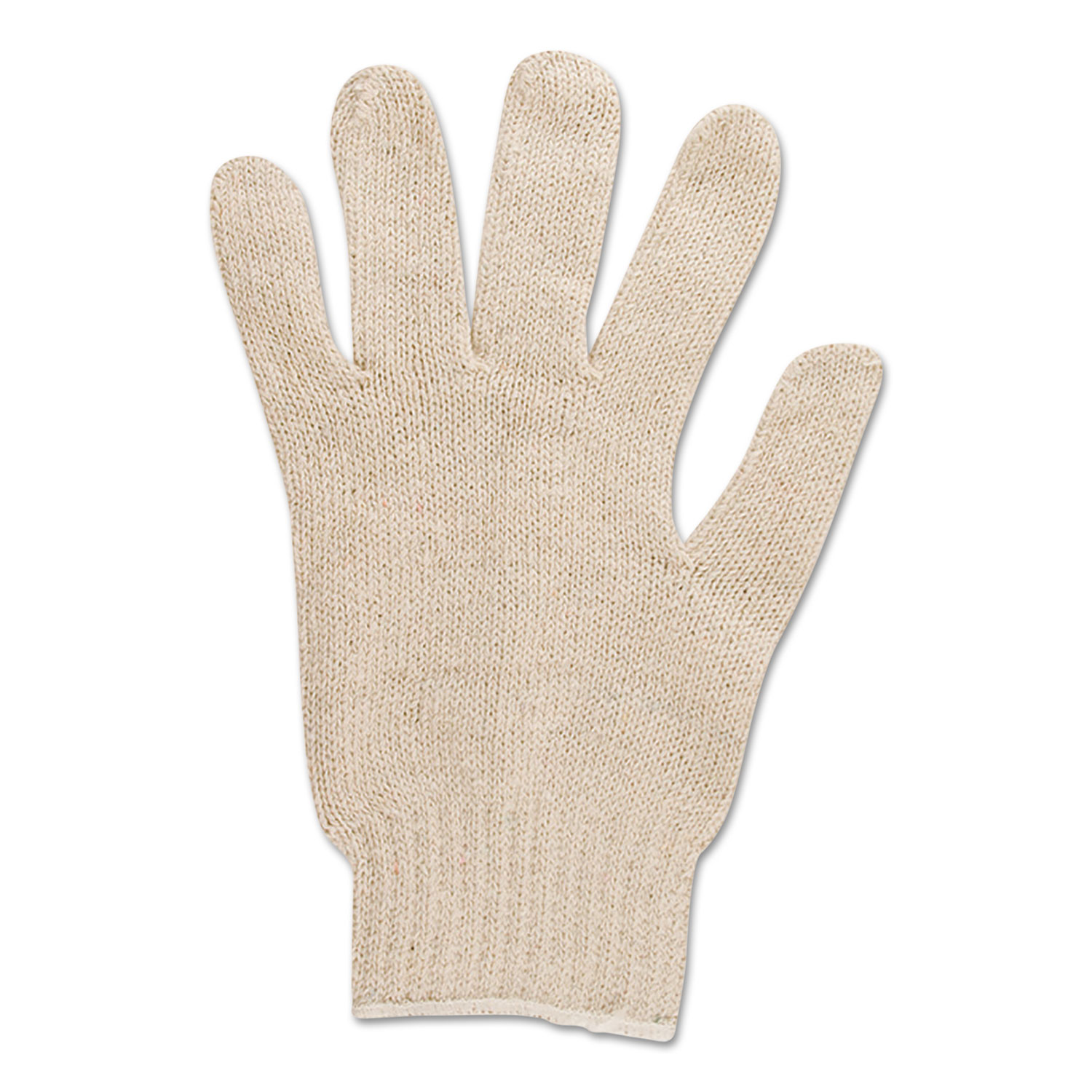  AnsellPro 104361 Multiknit Heavy-Duty Cotton/Poly Gloves, Size 9, Off White, 12 Pairs (ANS766109) 