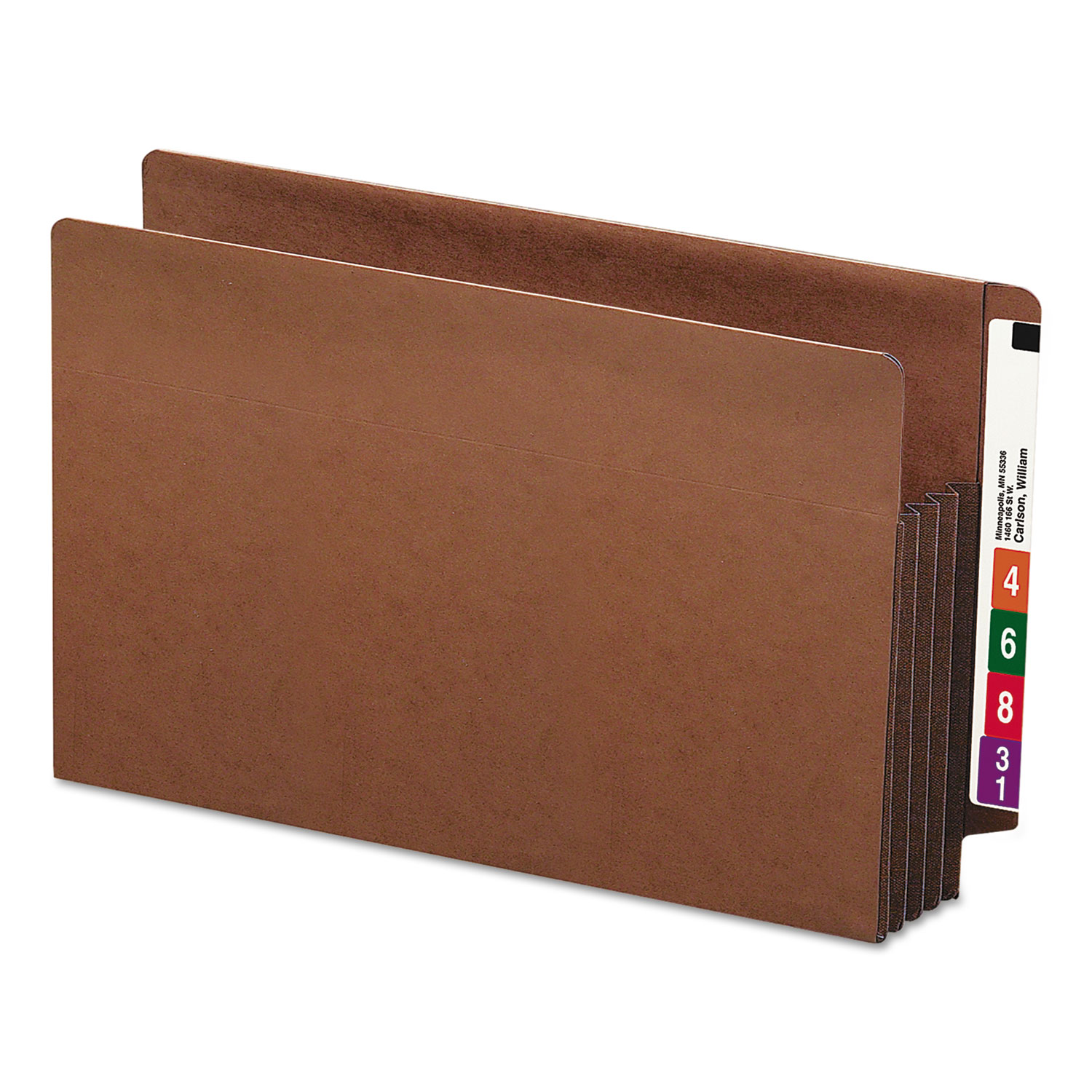 Heavy Duty Folders, End Tab, Two Inch Expansion, Legal, Gray Green, 25/Box (並行輸入品) Heavy-Duty Redrope End Tab TUFF Pockets, 3.5\" Expansion, Legal