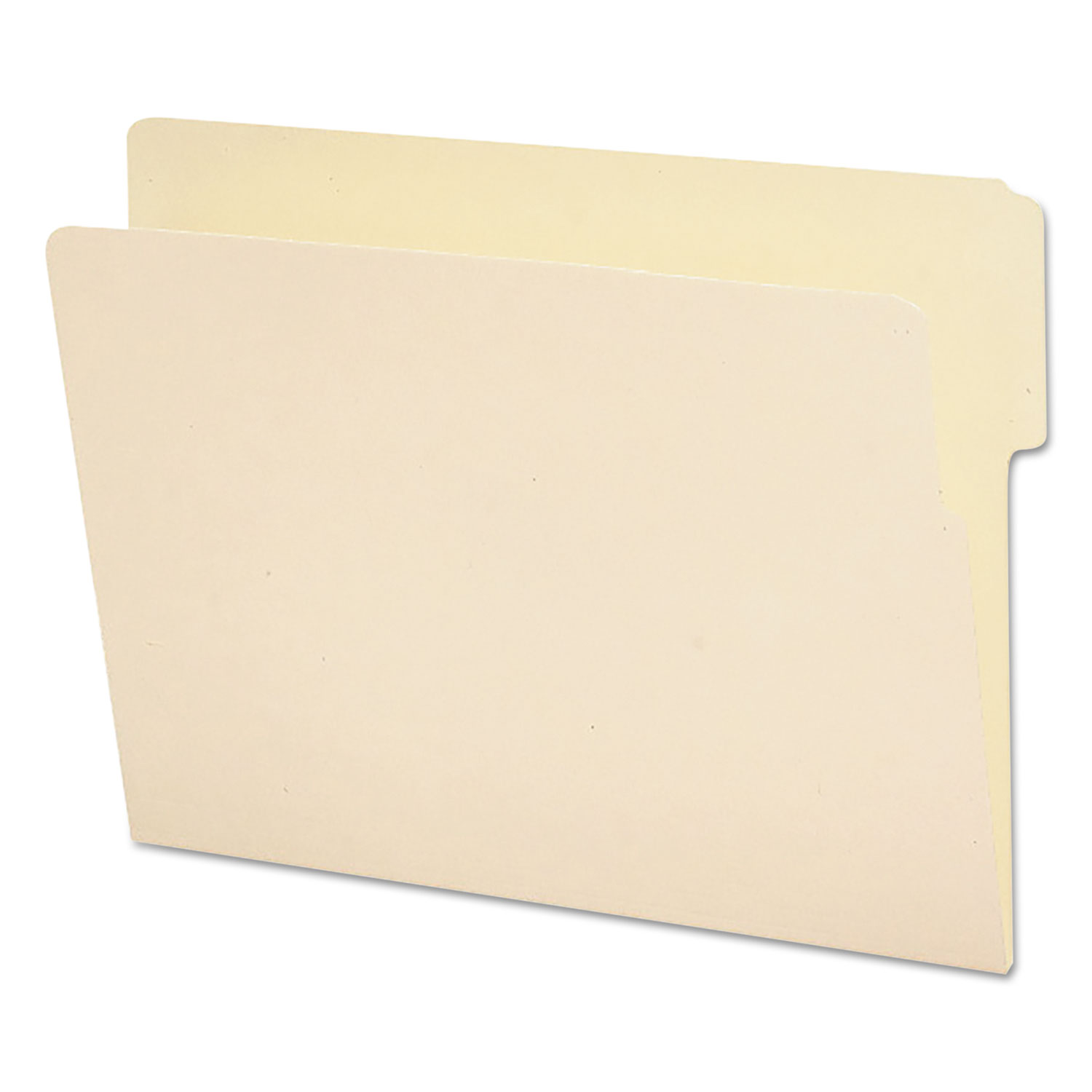 Folders, 1/3 Cut Top, Reinforced End Tab, Letter, Manila, 100/Box