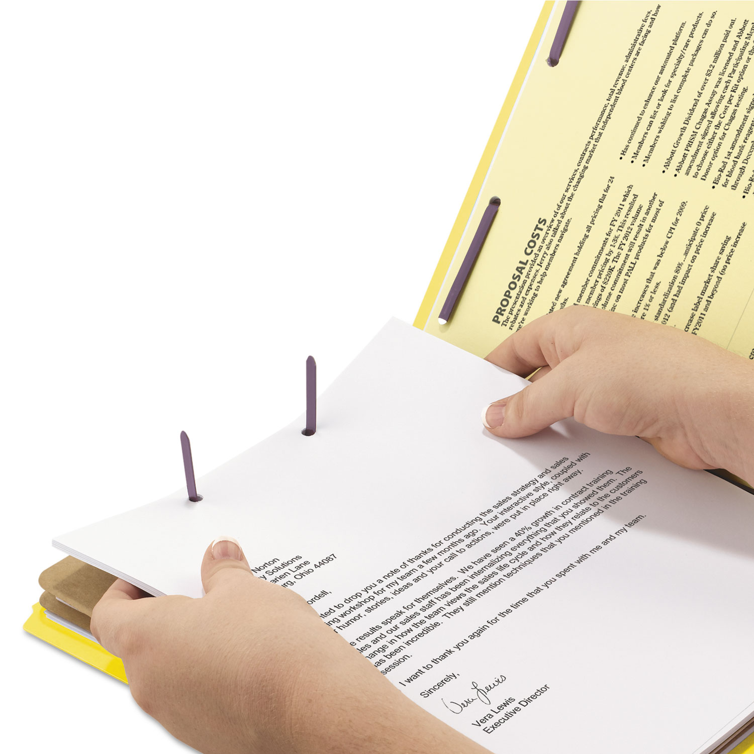 Pressboard End Tab Classification Folders, Legal, Six-Section, Yellow, 10/Box