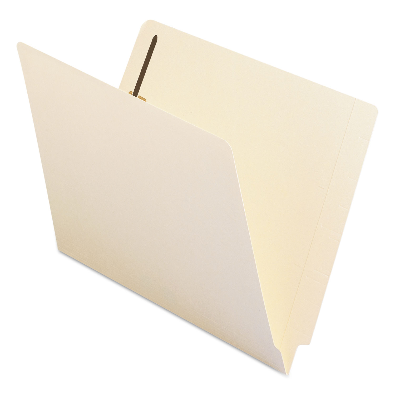 Self-Adhesive Folder Dividers with Twin-Prong Fasteners for Top/End Tab  Folders, 1 Fastener, Letter Size, Manila, 25/Pack - mastersupplyonline