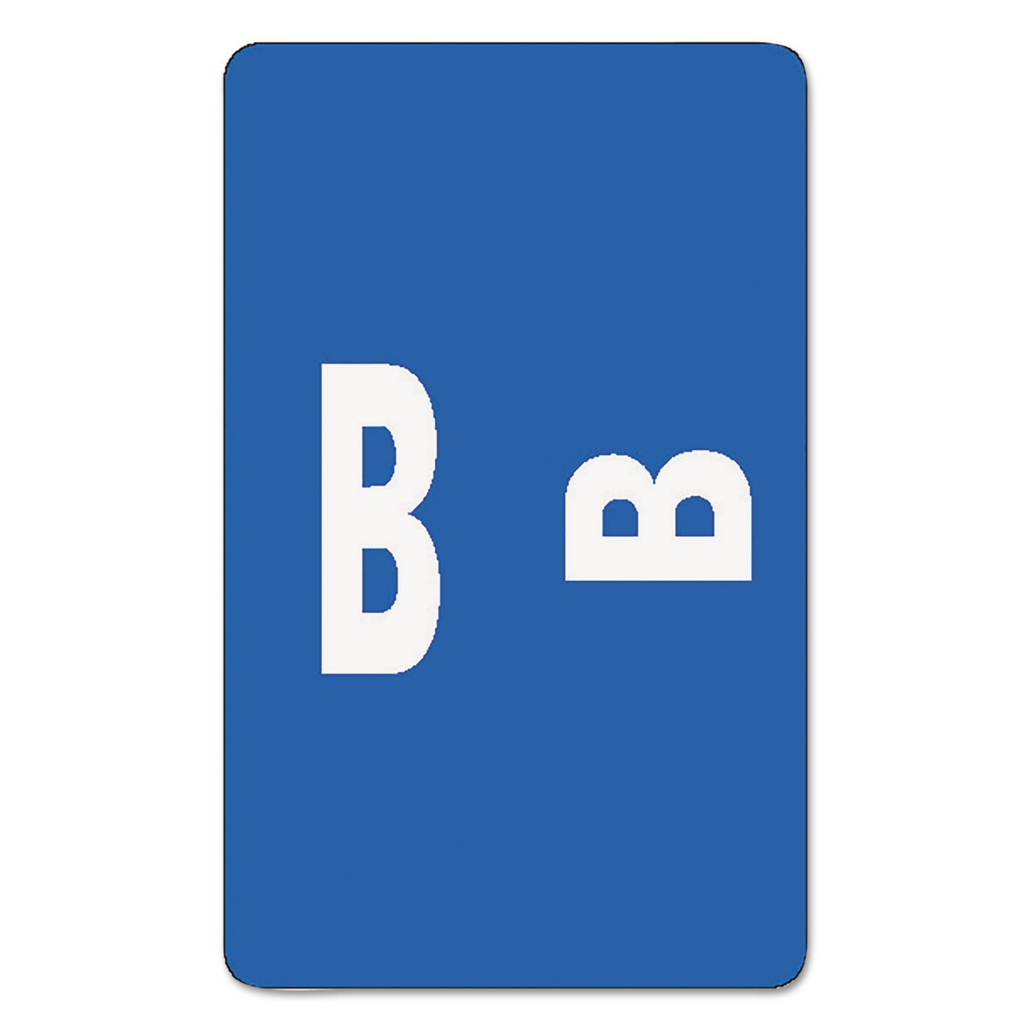 Alpha-Z Color-Coded Second Letter Labels, Letter B, Dark Blue, 100/Pack