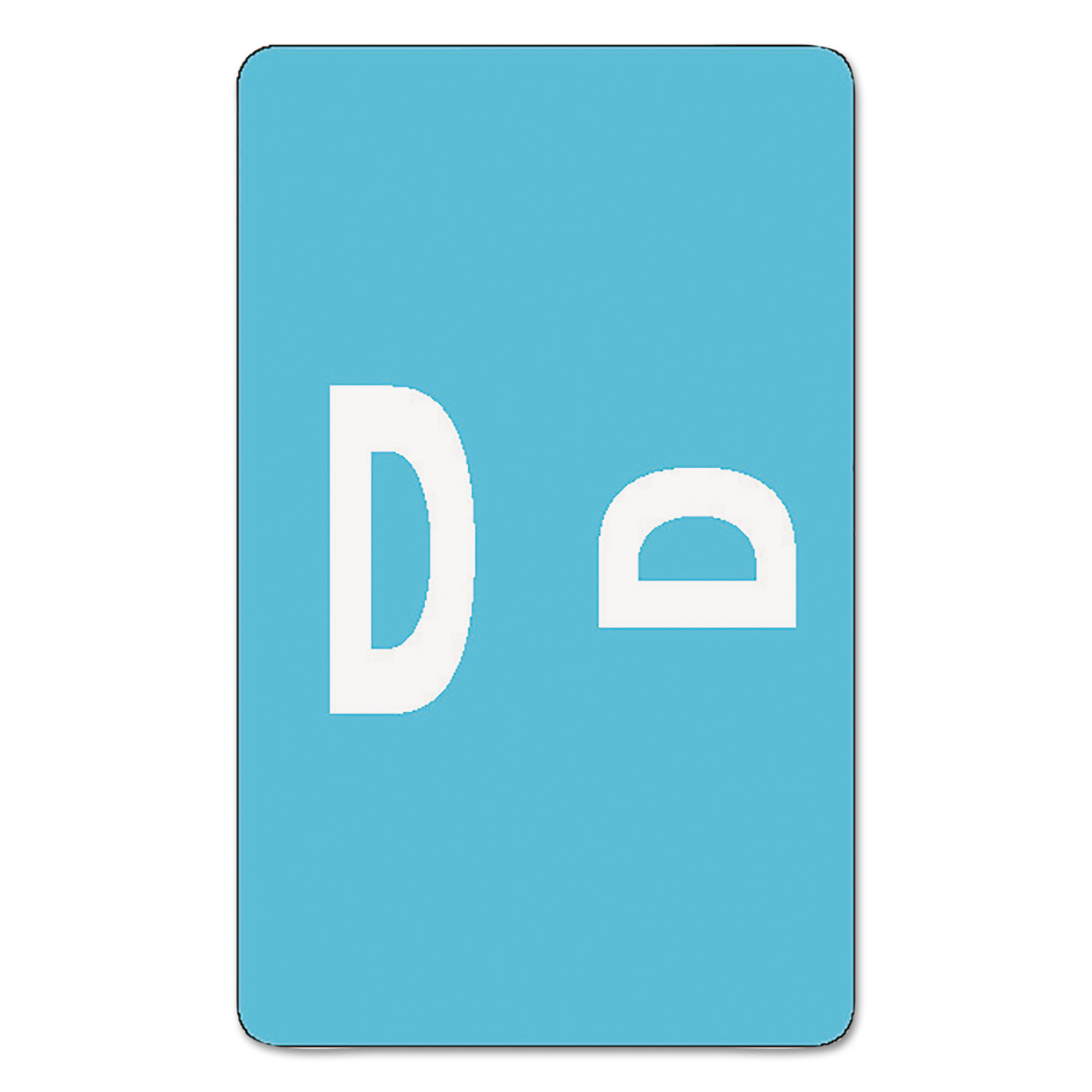  Smead 67174 AlphaZ Color-Coded Second Letter Alphabetical Labels, D, 1 x 1.63, Light Blue, 10/Sheet, 10 Sheets/Pack (SMD67174) 