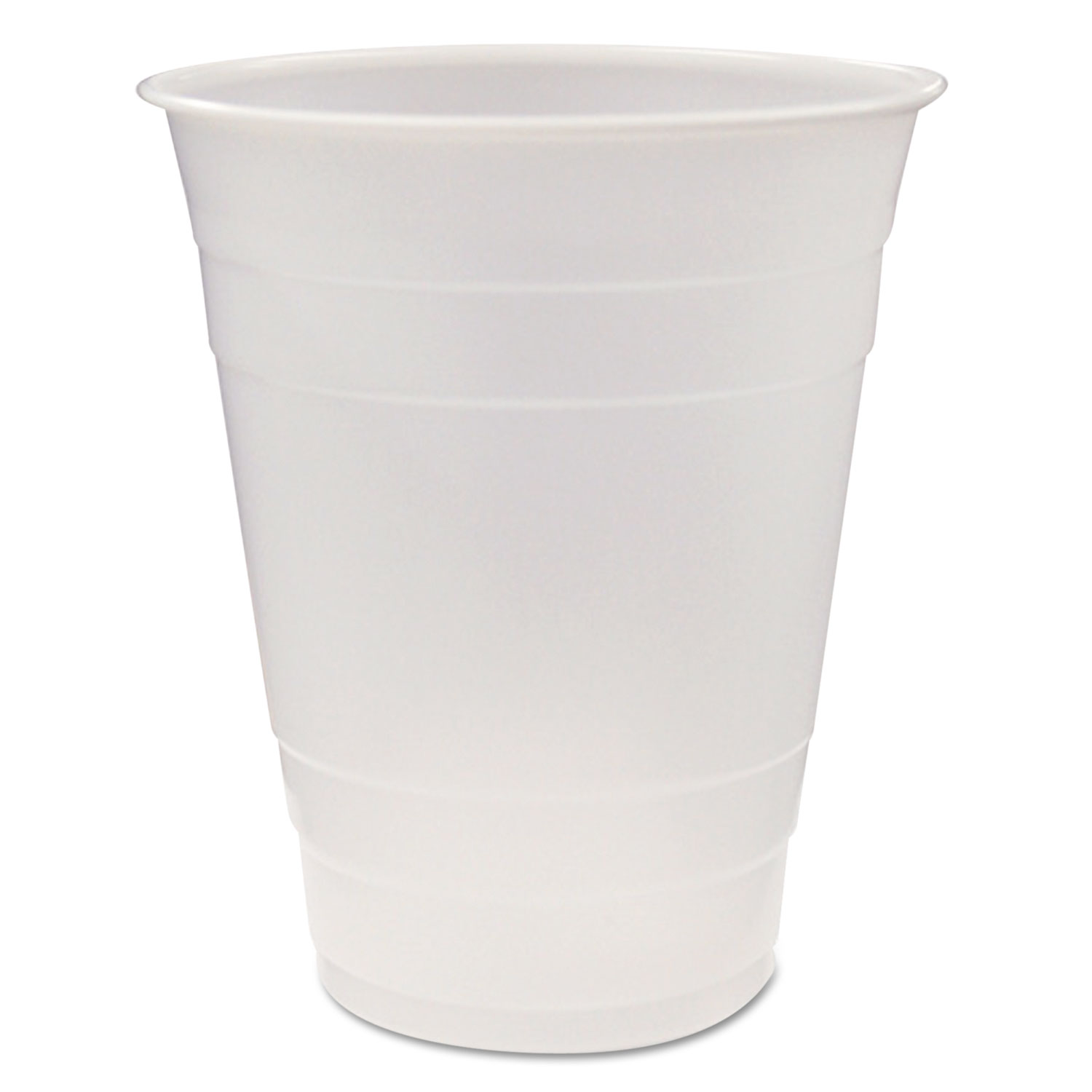 Translucent Plastic Cups, 16 oz, Clear, 80/Pack, 12 Pack/Carton
