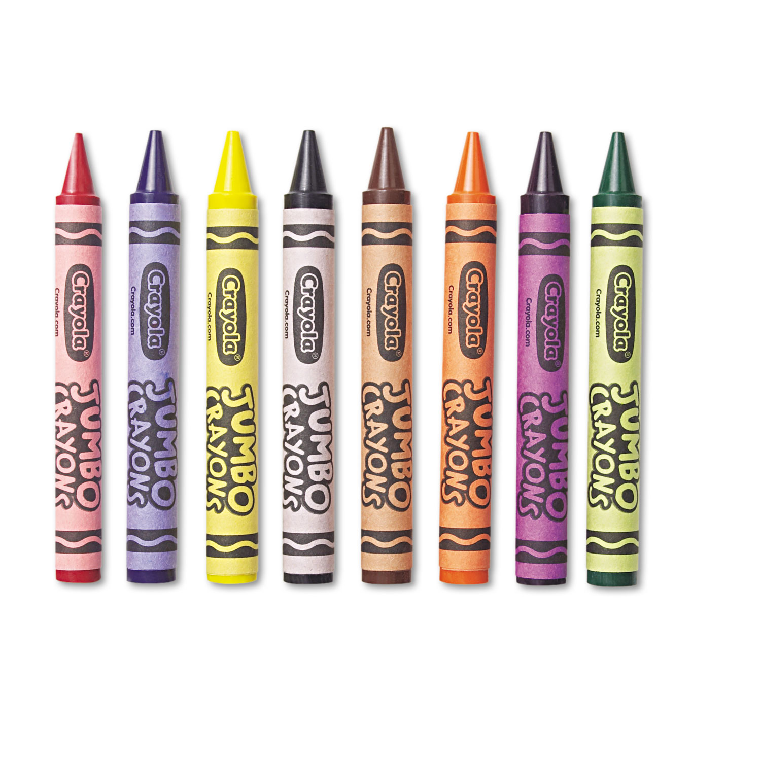 BAZIC Super Jumbo Crayons 8 Color, Non Toxic Crayon (8/Pack), 24-Packs