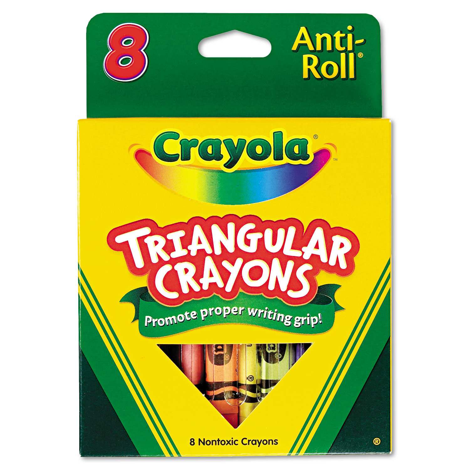  Crayola 52-4008 Triangular Crayons, 8 Colors/Box (CYO524008) 