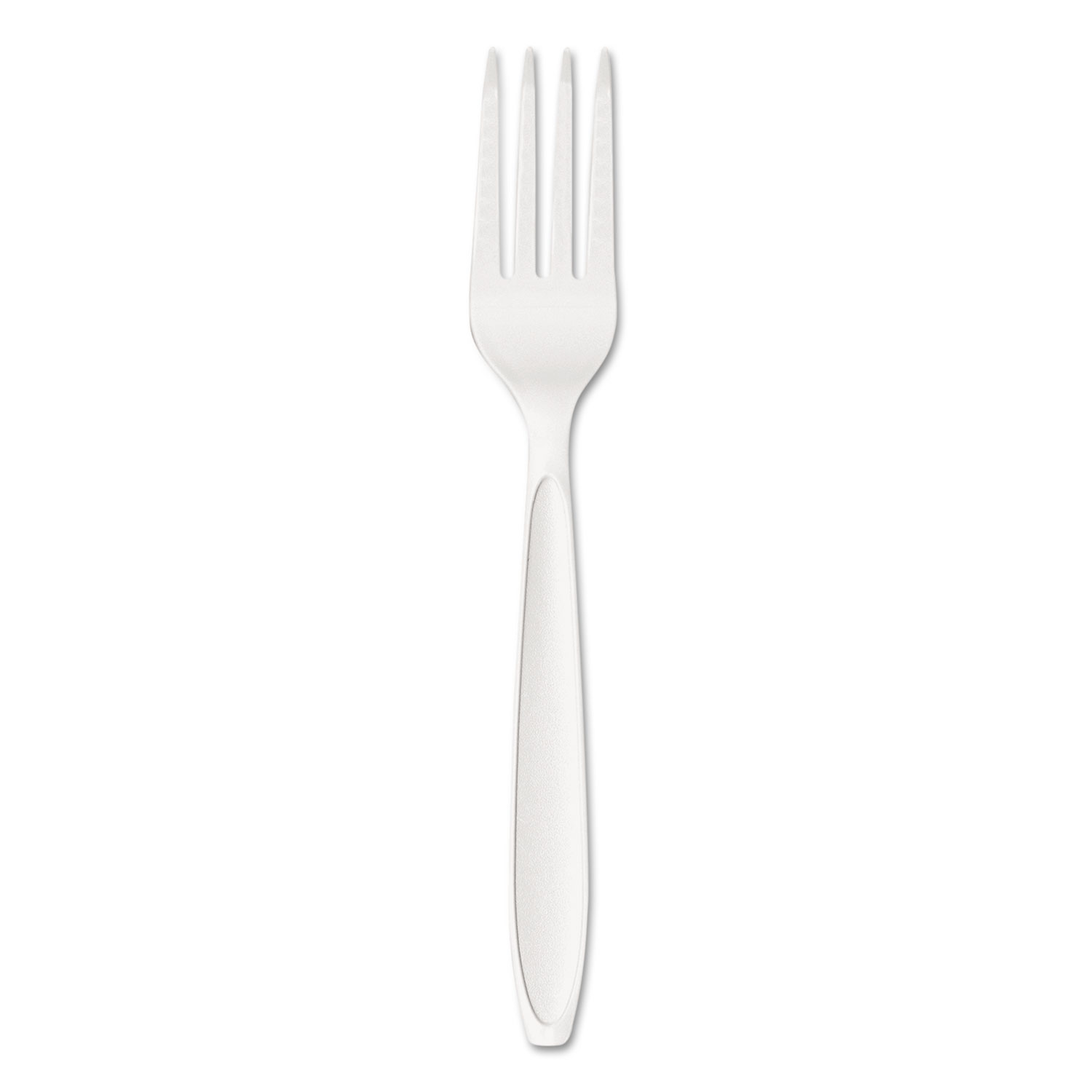 Reliance Medium Heavy Weight Cutlery, Standard Size, Fork, Bulk, White, 1000/CT