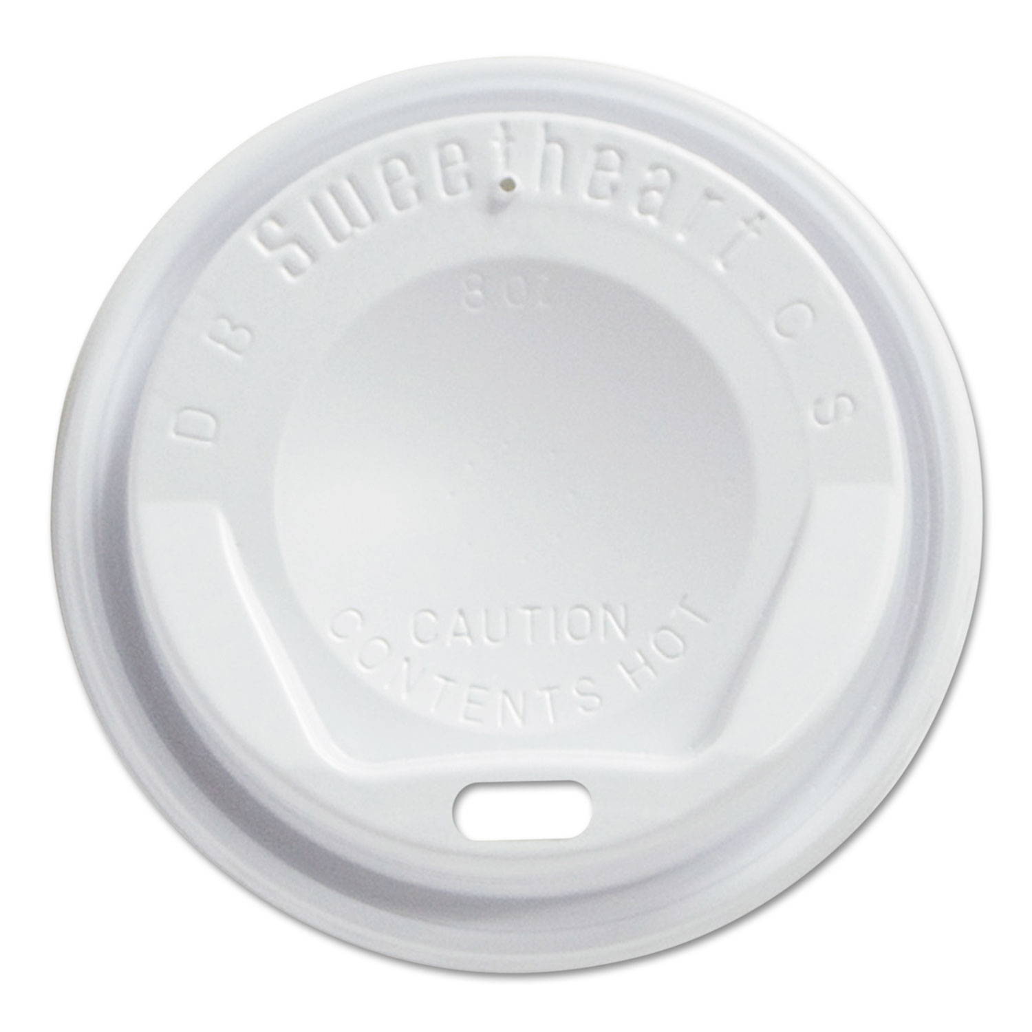  Dart LGX8R1-0007 Gourmet Dome Sip-Through Lids, 8oz Cups, White, 100/Sleeve, 10 Sleeves/Carton (SCCLGX8R1) 